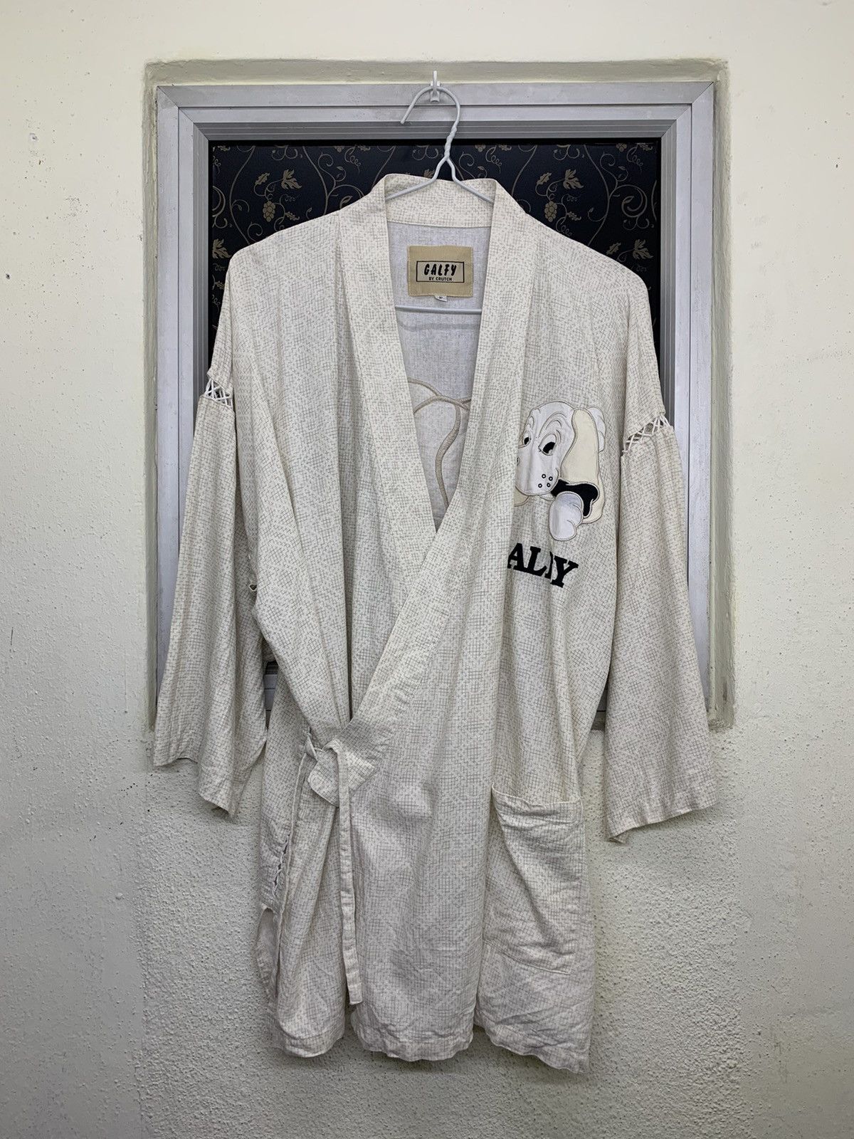 Japanese Brand Vintage Kimono Japan Free Size (26.5in x 30.5in) Size ONE SIZE - 2 Thumbnail
