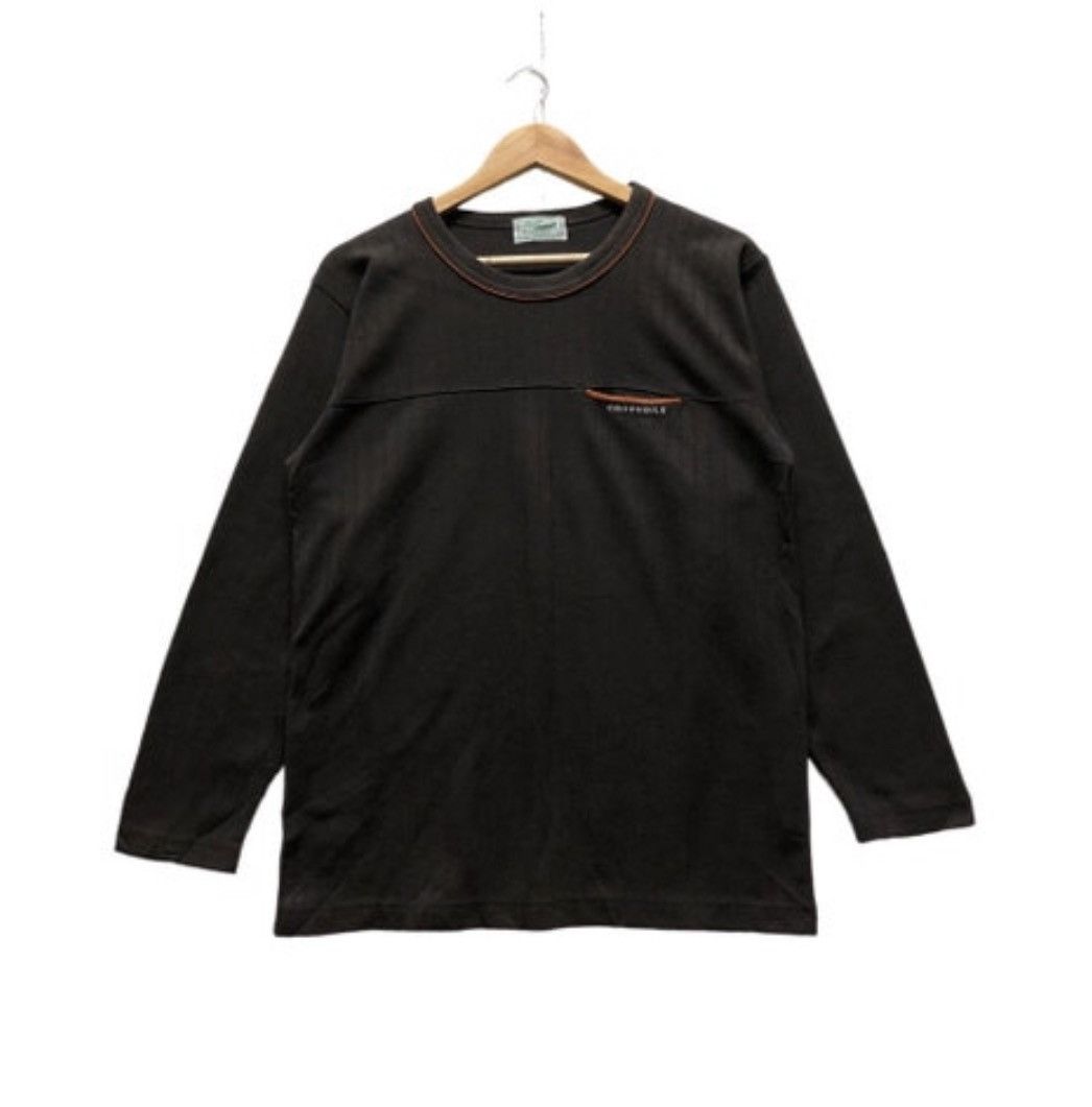 Vintage Crocodile Long Sleeve Single Pocket Crewneck