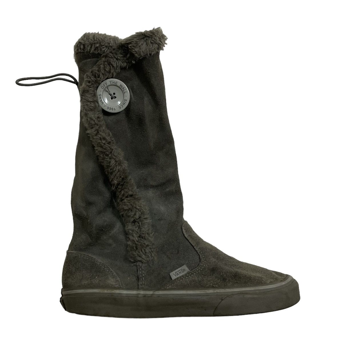 Vans Vans Phoebe Sneakers Boots Gray Suede Faux Fur TrimHook & Lo Size US 6 / EU 39 - 3 Thumbnail