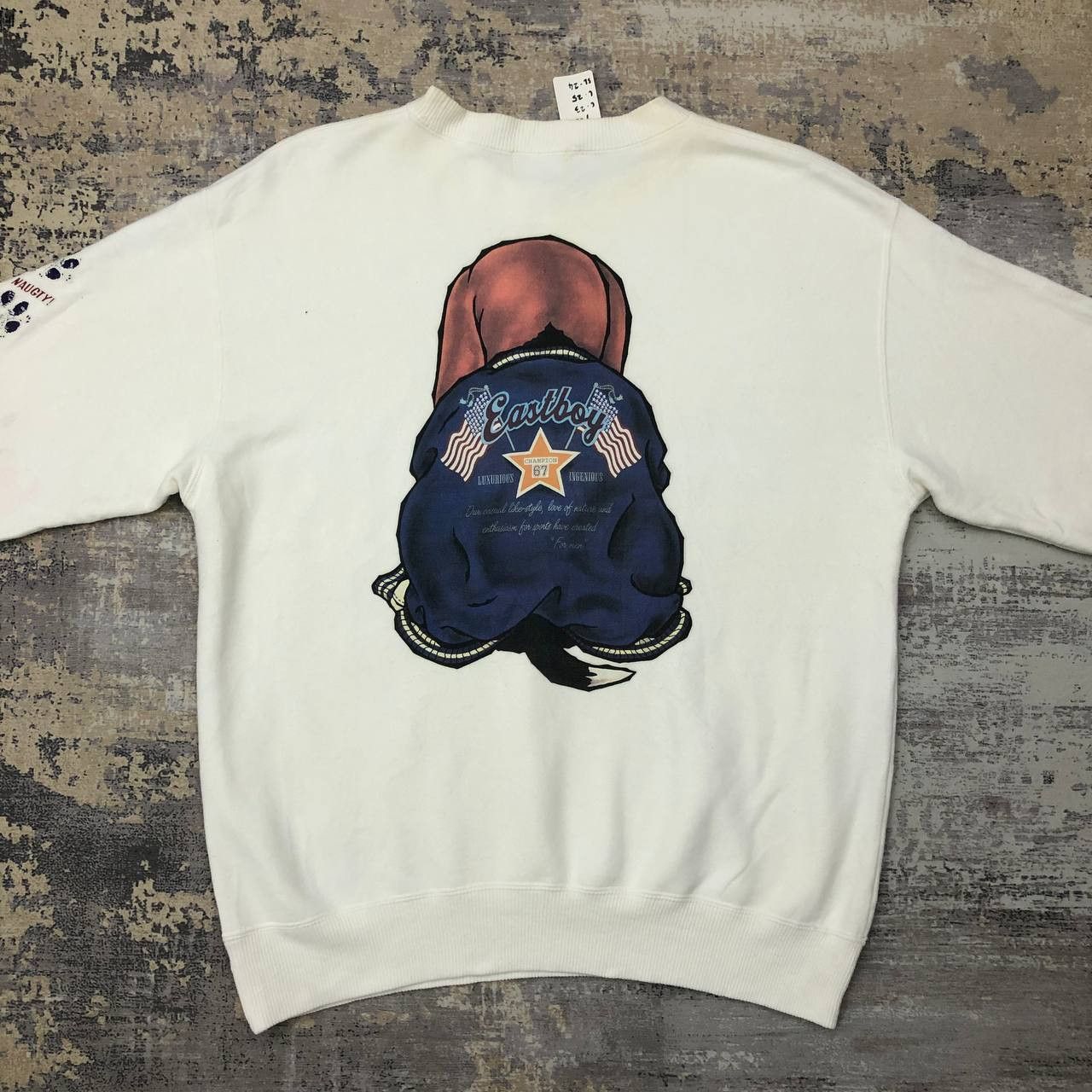 Japanese Brand × Vintage Y268 VTG EASTBOY DOG WEAR VARSITY SWEATSHIRT Size US M / EU 48-50 / 2 - 3 Thumbnail