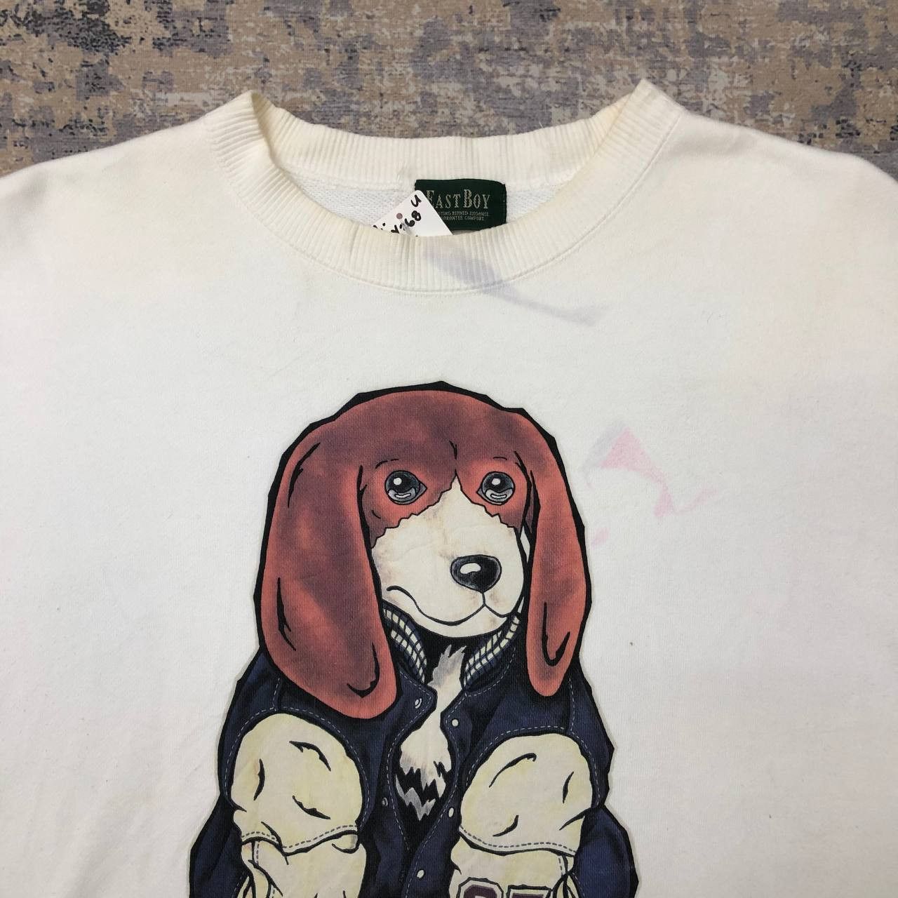 Japanese Brand × Vintage Y268 VTG EASTBOY DOG WEAR VARSITY SWEATSHIRT Size US M / EU 48-50 / 2 - 4 Thumbnail