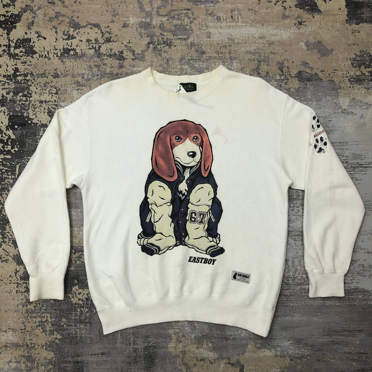 Japanese Brand × Vintage Y268 VTG EASTBOY DOG WEAR VARSITY SWEATSHIRT Size US M / EU 48-50 / 2 - 1 Thumbnail