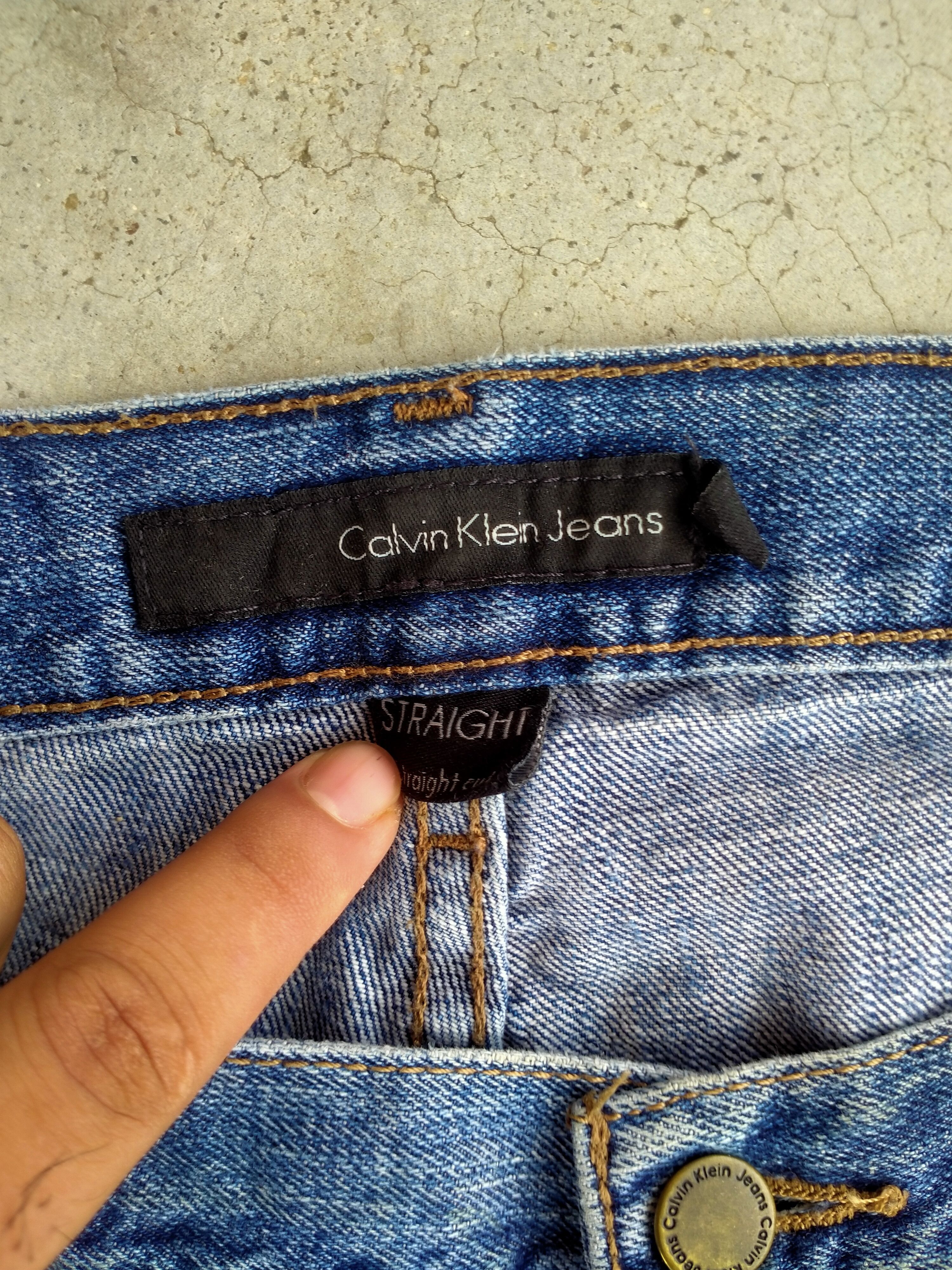 Calvin Klein CALVIN KLEIN STRAIGHT CUT NON SELVEDGE DENIM Size US 36 / EU 52 - 3 Thumbnail