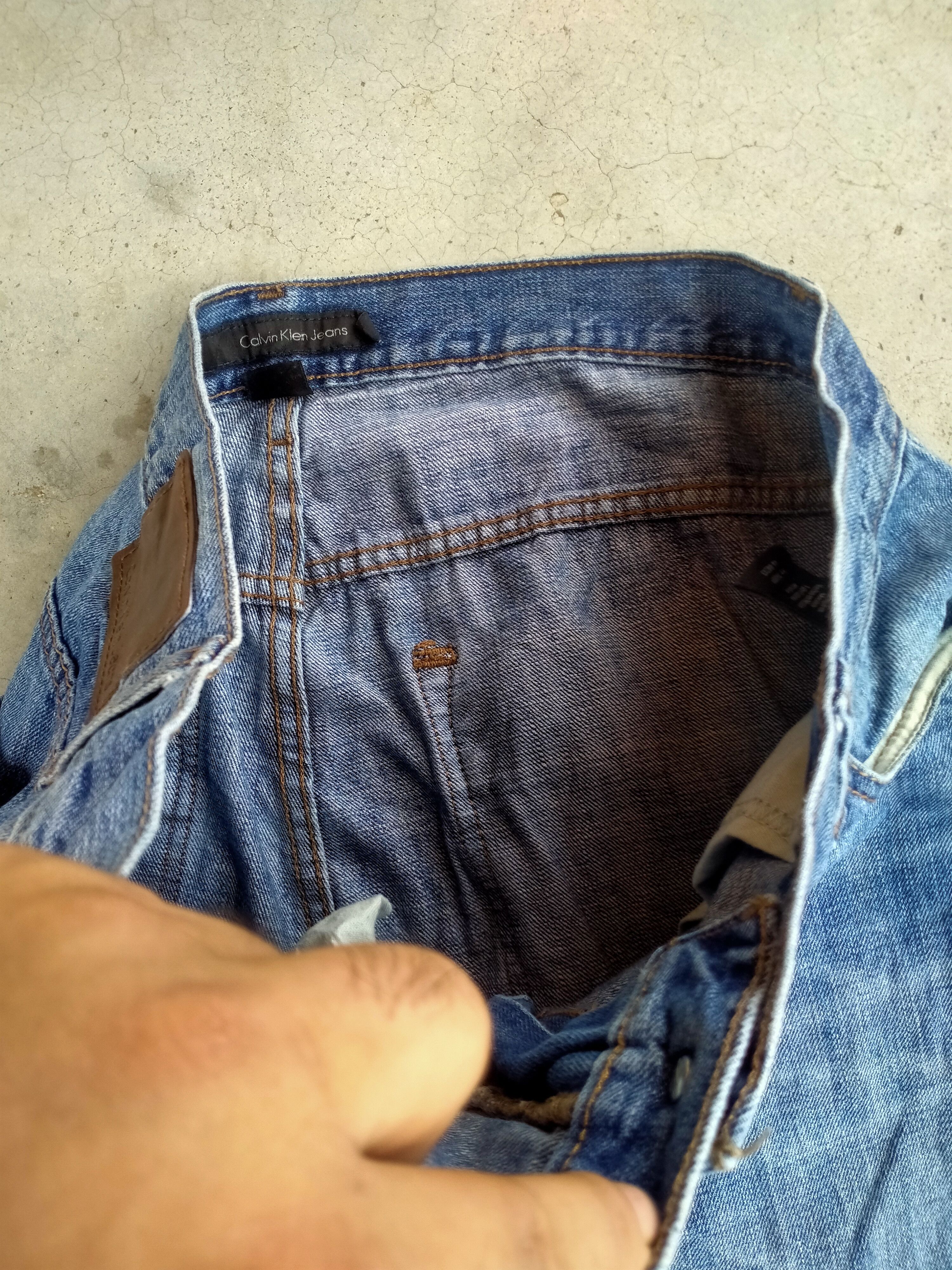 Calvin Klein CALVIN KLEIN STRAIGHT CUT NON SELVEDGE DENIM Size US 36 / EU 52 - 4 Thumbnail
