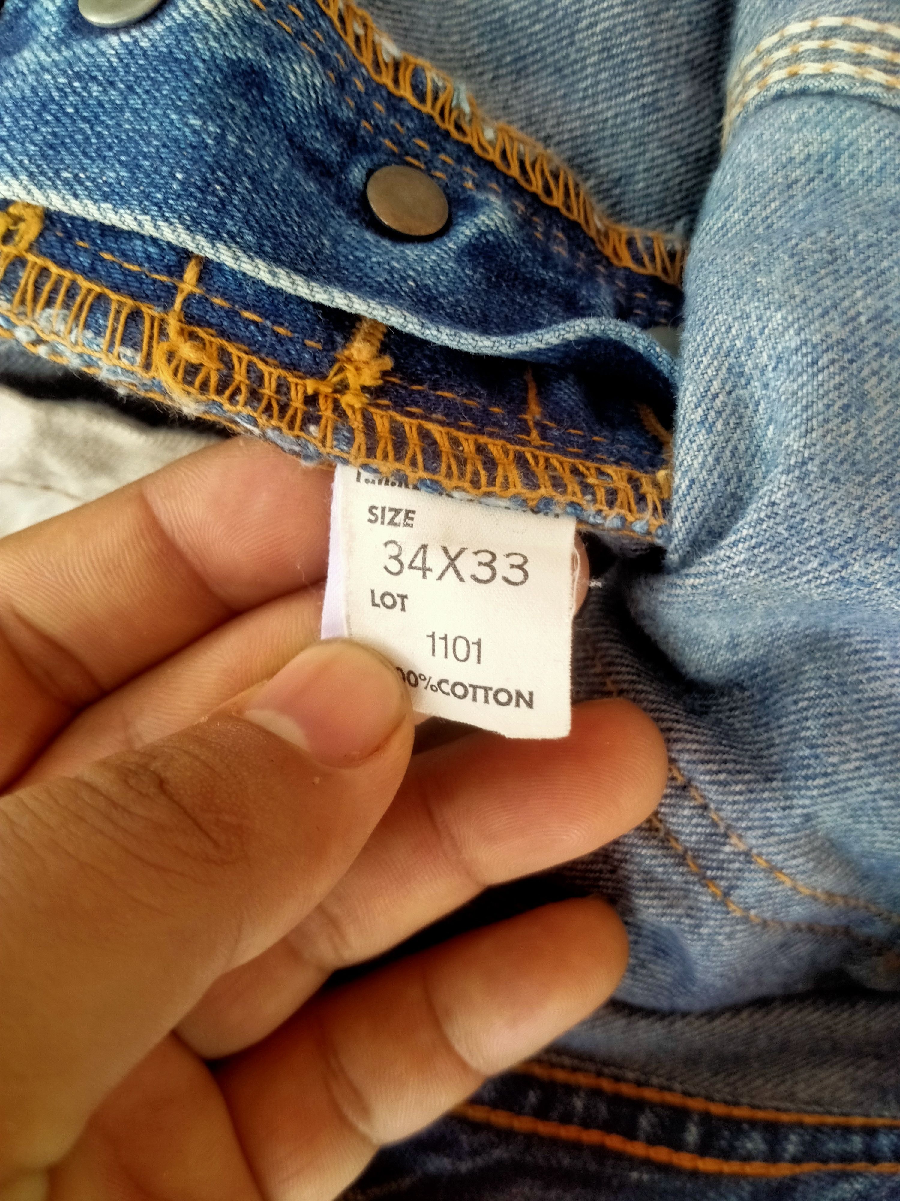Japanese Brand DISTRESSED LEE COWBOY BUNKLE SELVEDGE DENIM Size US 34 / EU 50 - 5 Thumbnail