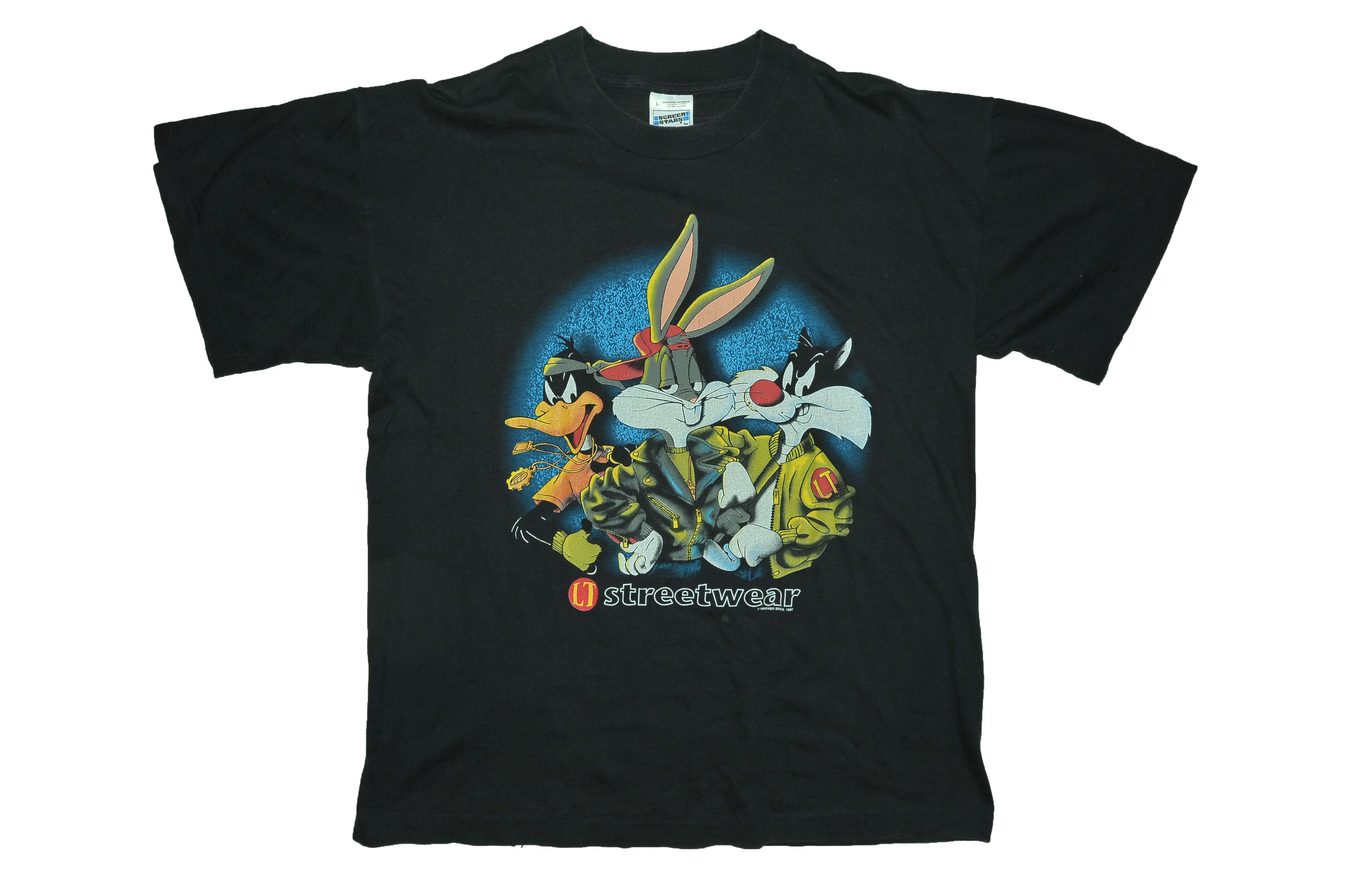 Vintage Vintage 90s Looney Tunes Streetwear T-shirt Size US L / EU 52-54 / 3 - 1 Thumbnail