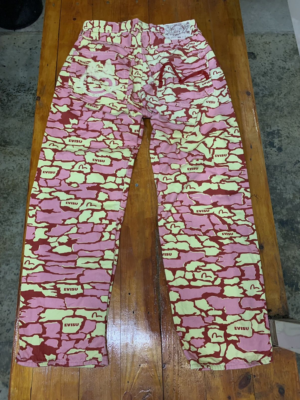Evisu × Japanese Brand × Vintage Vintage Evisu All Over Print Pant Size 28" / US 6 / IT 42 - 3 Thumbnail