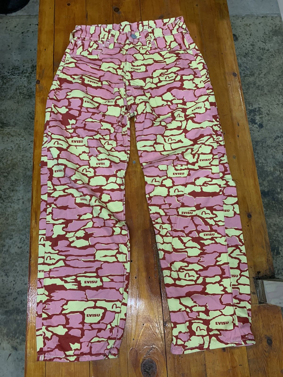 Evisu × Japanese Brand × Vintage Vintage Evisu All Over Print Pant Size 28" / US 6 / IT 42 - 7 Thumbnail
