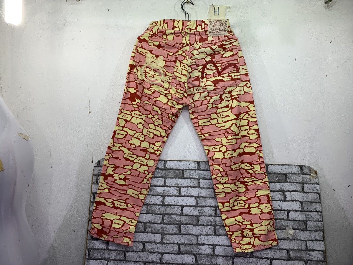 Evisu × Japanese Brand × Vintage Vintage Evisu All Over Print Pant Size 28" / US 6 / IT 42 - 2 Thumbnail
