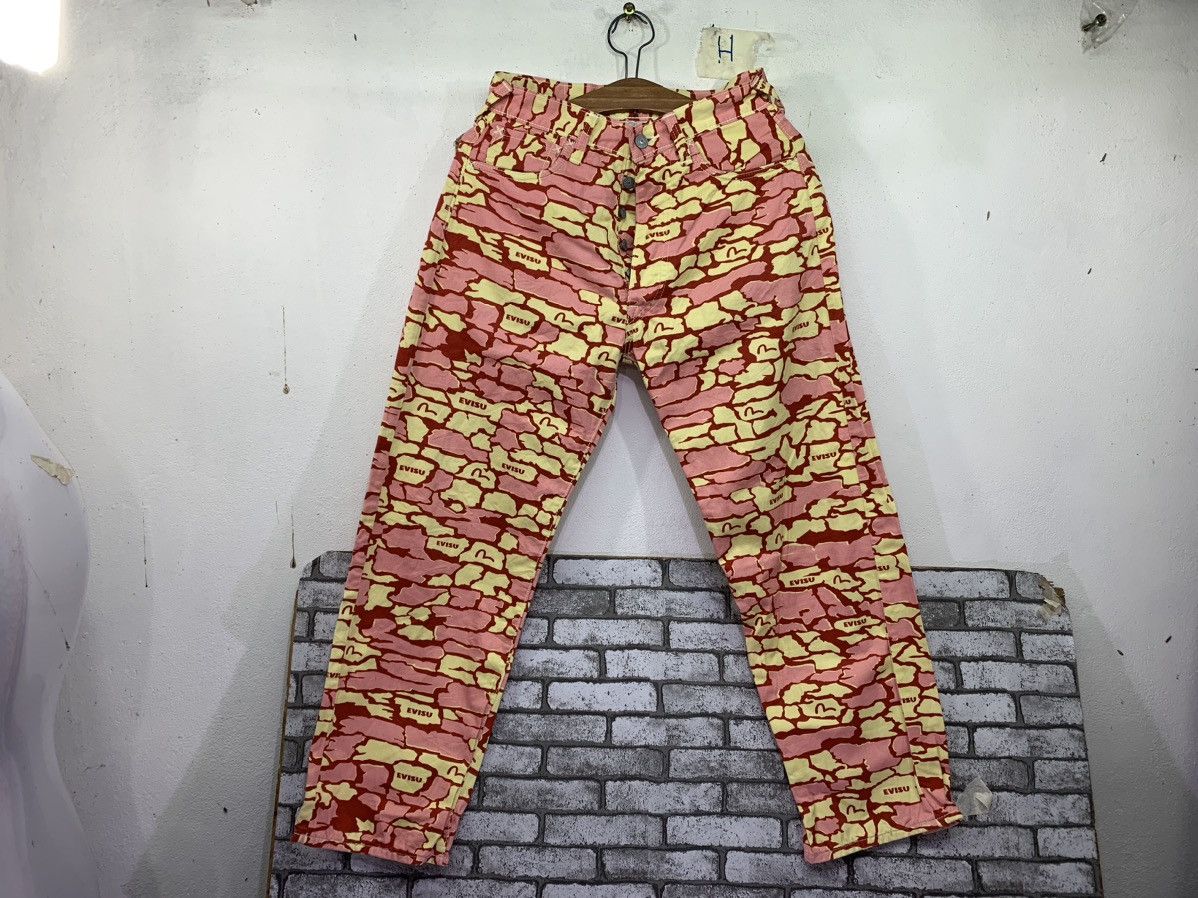 Evisu × Japanese Brand × Vintage Vintage Evisu All Over Print Pant Size 28" / US 6 / IT 42 - 1 Thumbnail