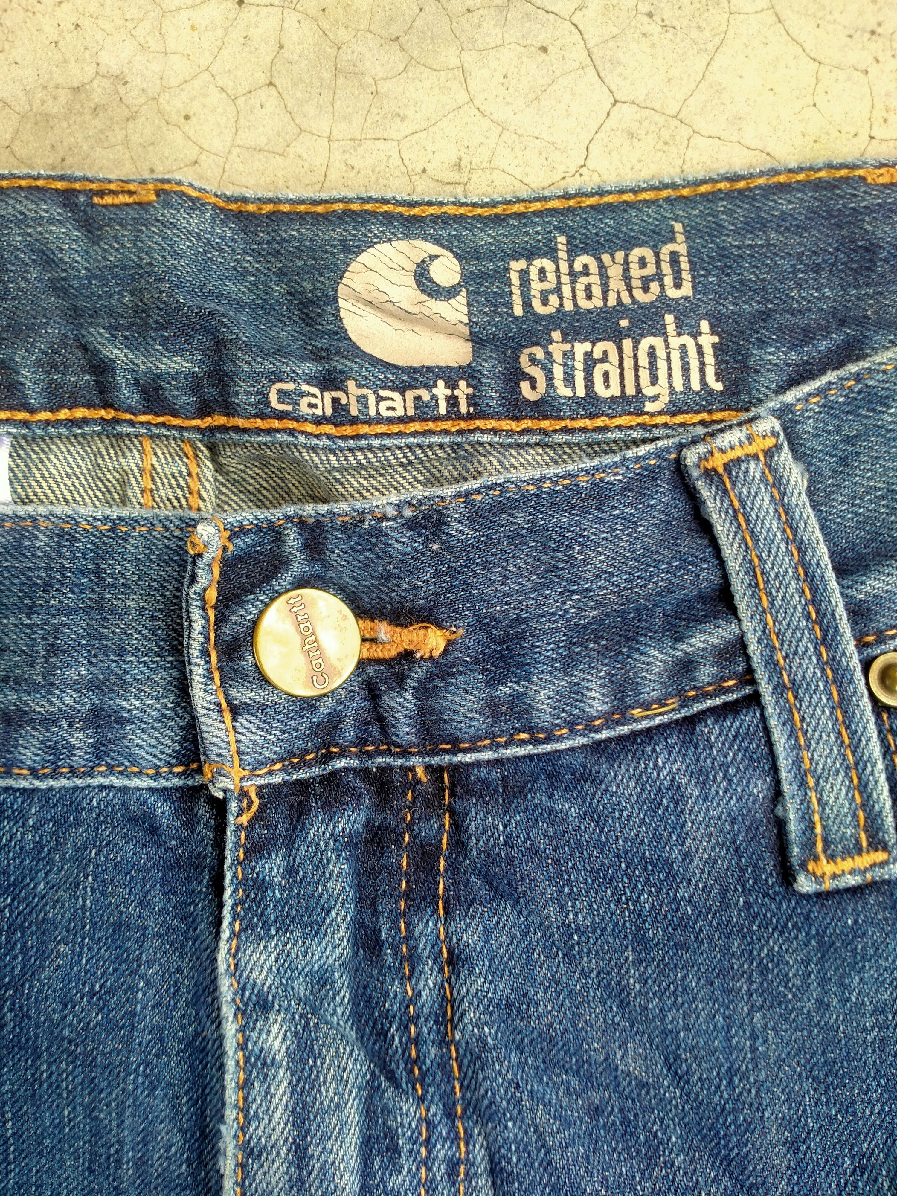 Carhartt DISTRESSED CARHARTT STRAIGHT CUT DENIM Size US 36 / EU 52 - 4 Thumbnail
