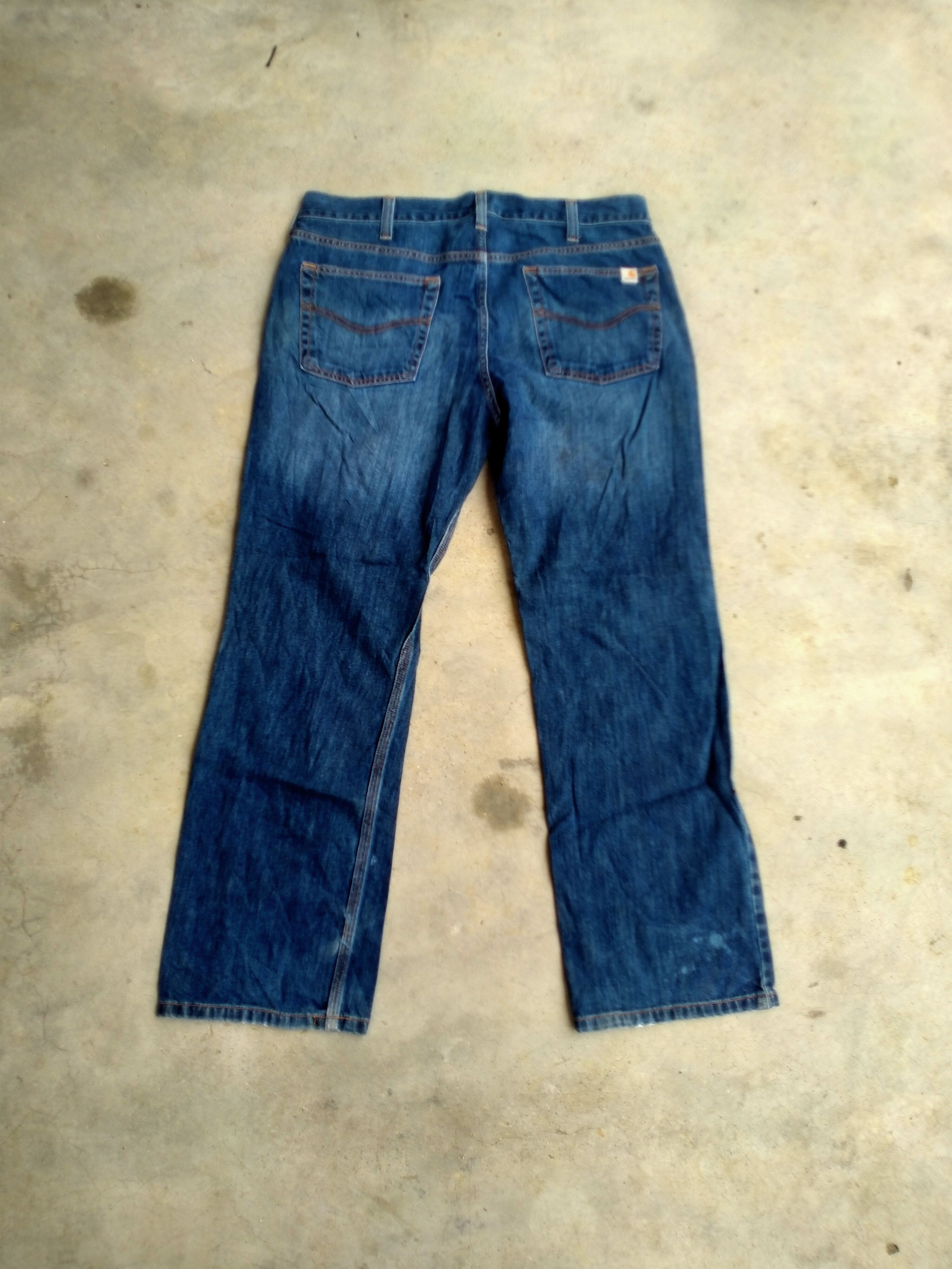 Carhartt DISTRESSED CARHARTT STRAIGHT CUT DENIM Size US 36 / EU 52 - 7 Thumbnail