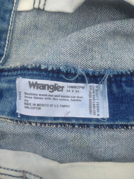 Vintage × Wrangler Wrangler Straight Cut Denim Jean Size 34 Size US 34 / EU 50 - 4 Thumbnail