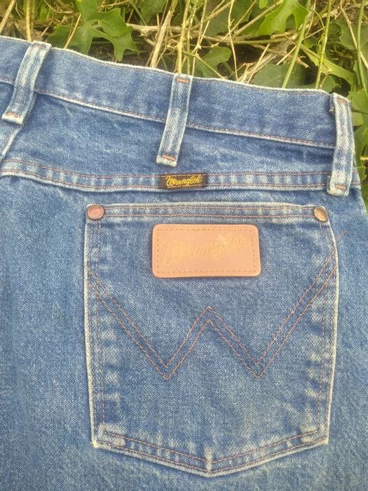 Vintage × Wrangler Wrangler Straight Cut Denim Jean Size 34 Size US 34 / EU 50 - 5 Thumbnail