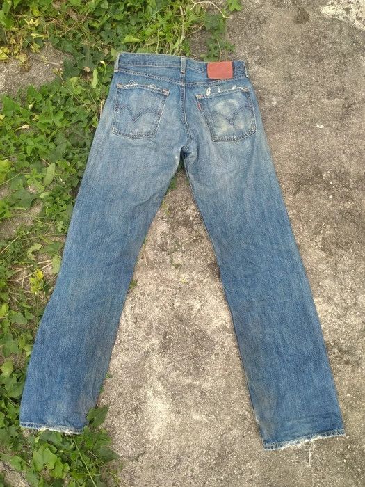 Japanese Brand DISTRESSED LEVIS LOT 503 STRAIGHTCUT JEAN Size US 32 / EU 48 - 9 Thumbnail
