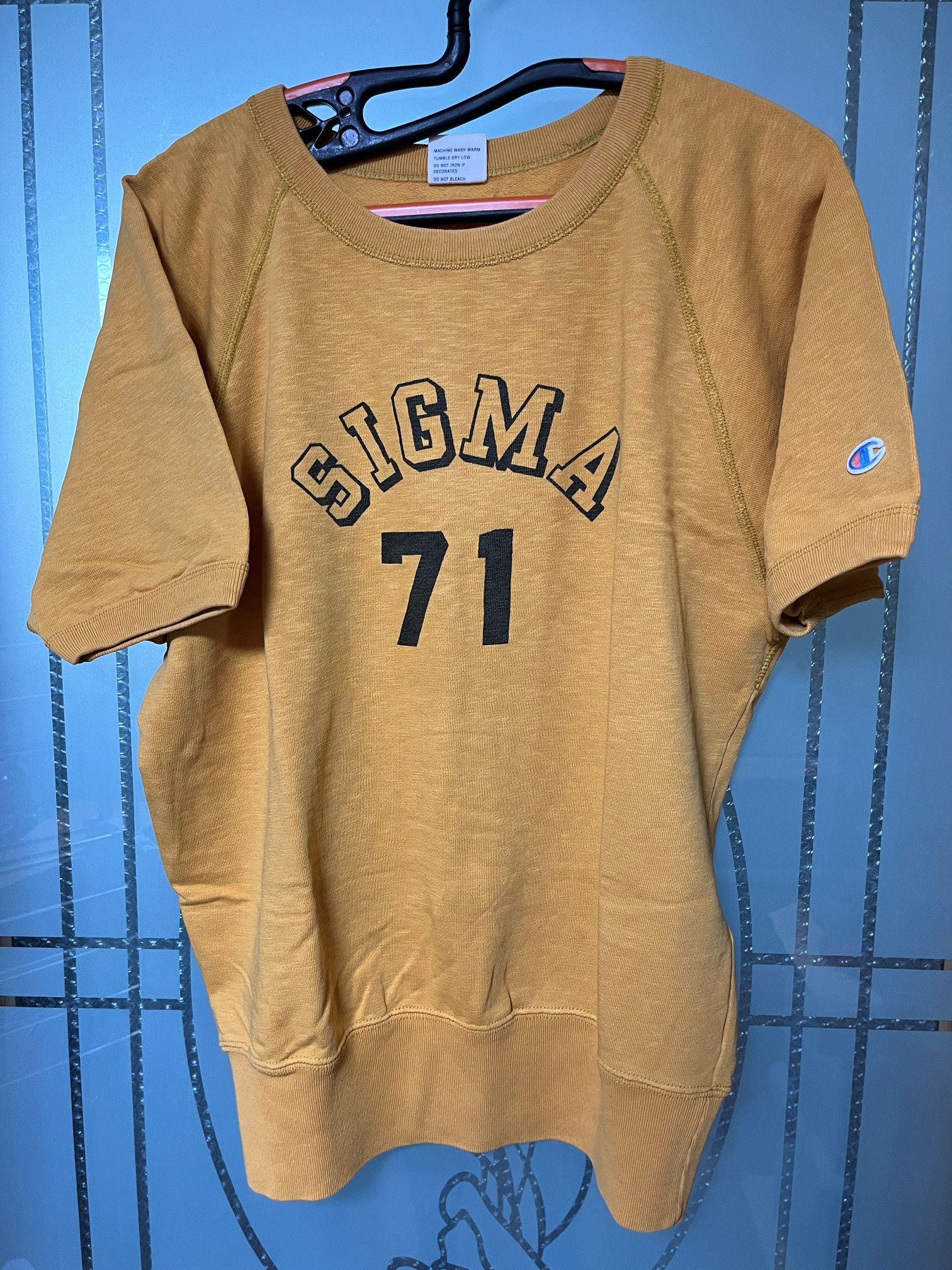 Champion Short Sleeve Sweatshirt Yellow