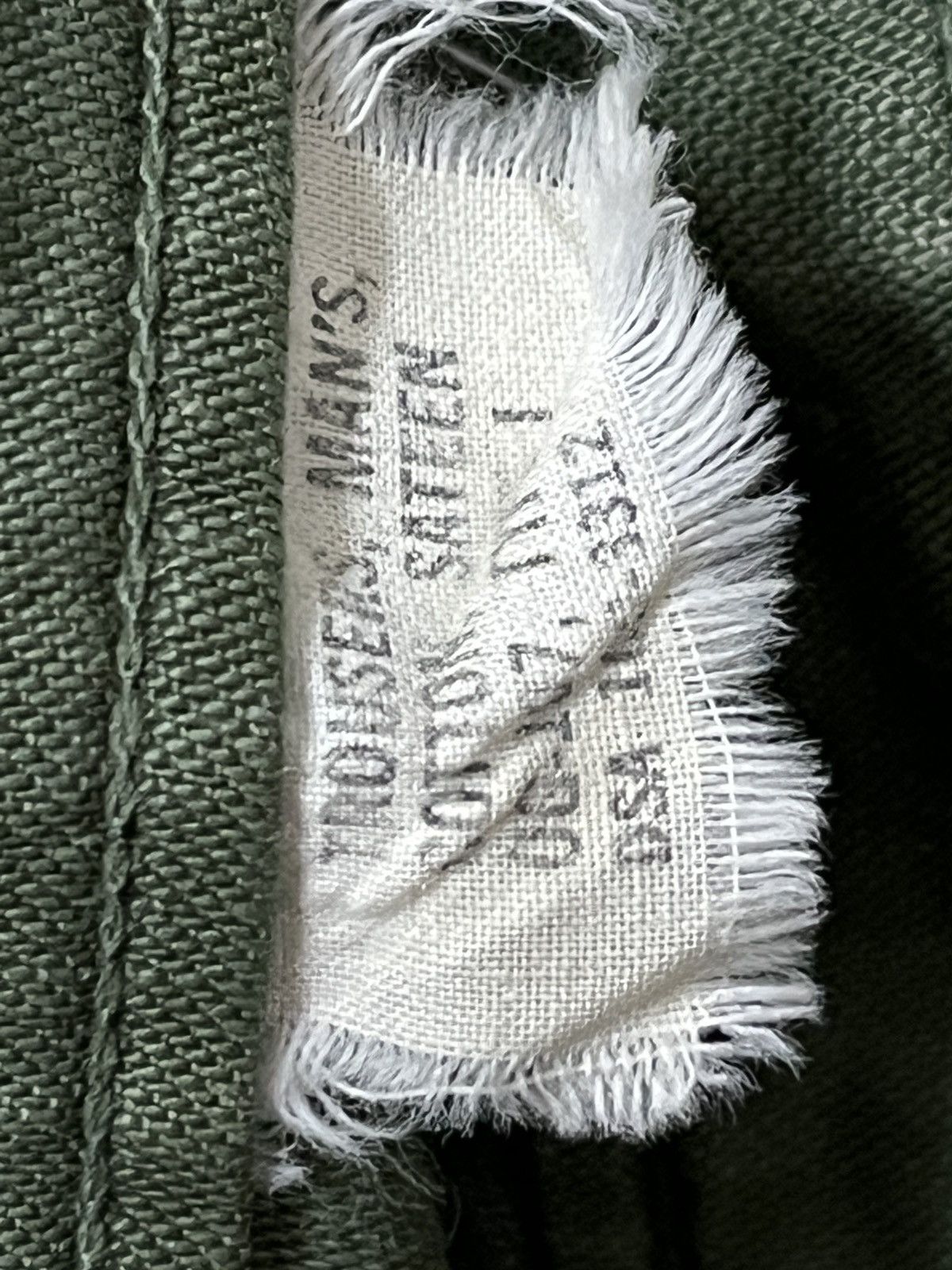 Vintage Rare 50s Army Trousers Man's Cotton Satten Pant Size US 32 / EU 48 - 8 Thumbnail