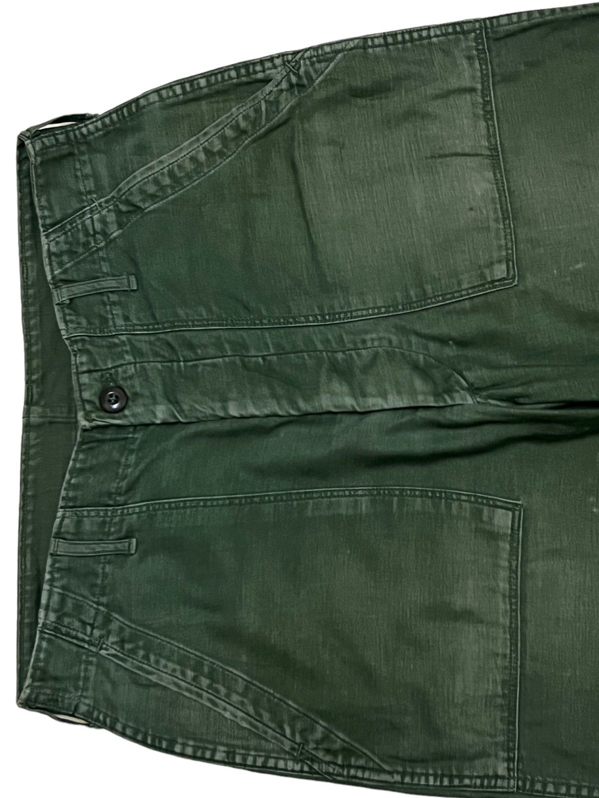 Vintage Rare 50s Army Trousers Man's Cotton Satten Pant Size US 32 / EU 48 - 3 Thumbnail