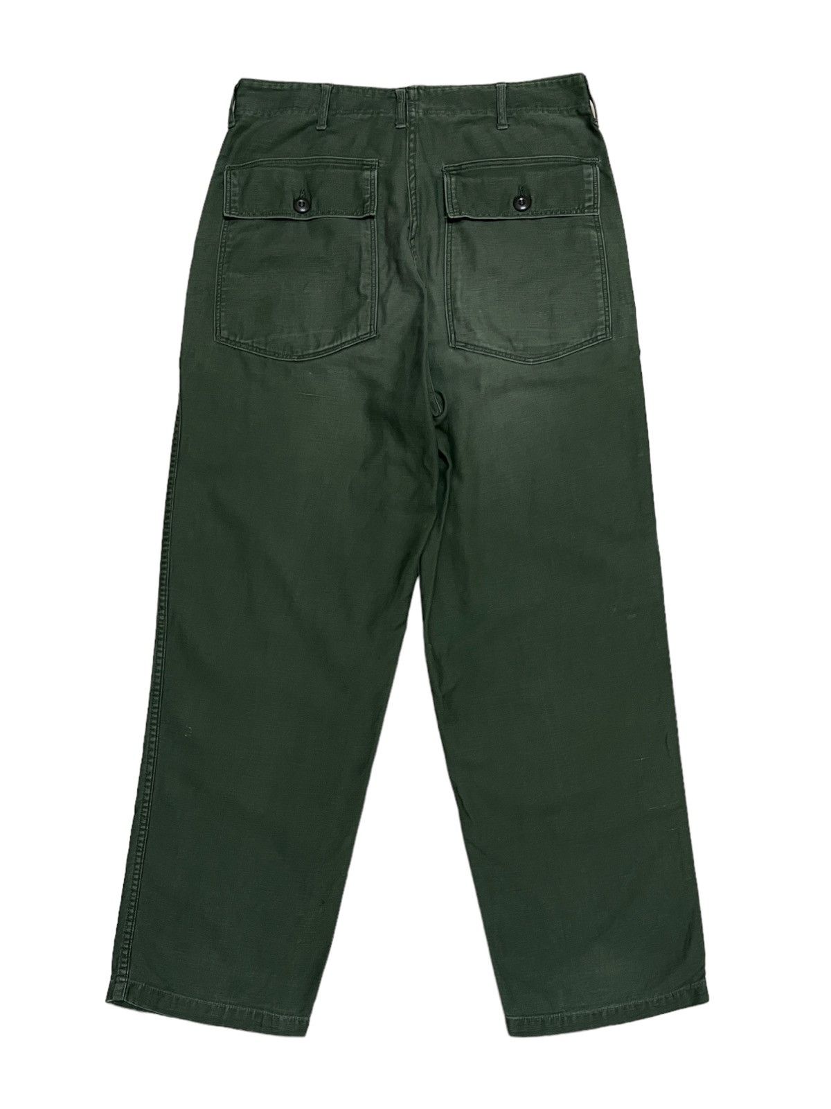 Vintage Rare 50s Army Trousers Man's Cotton Satten Pant Size US 32 / EU 48 - 5 Thumbnail
