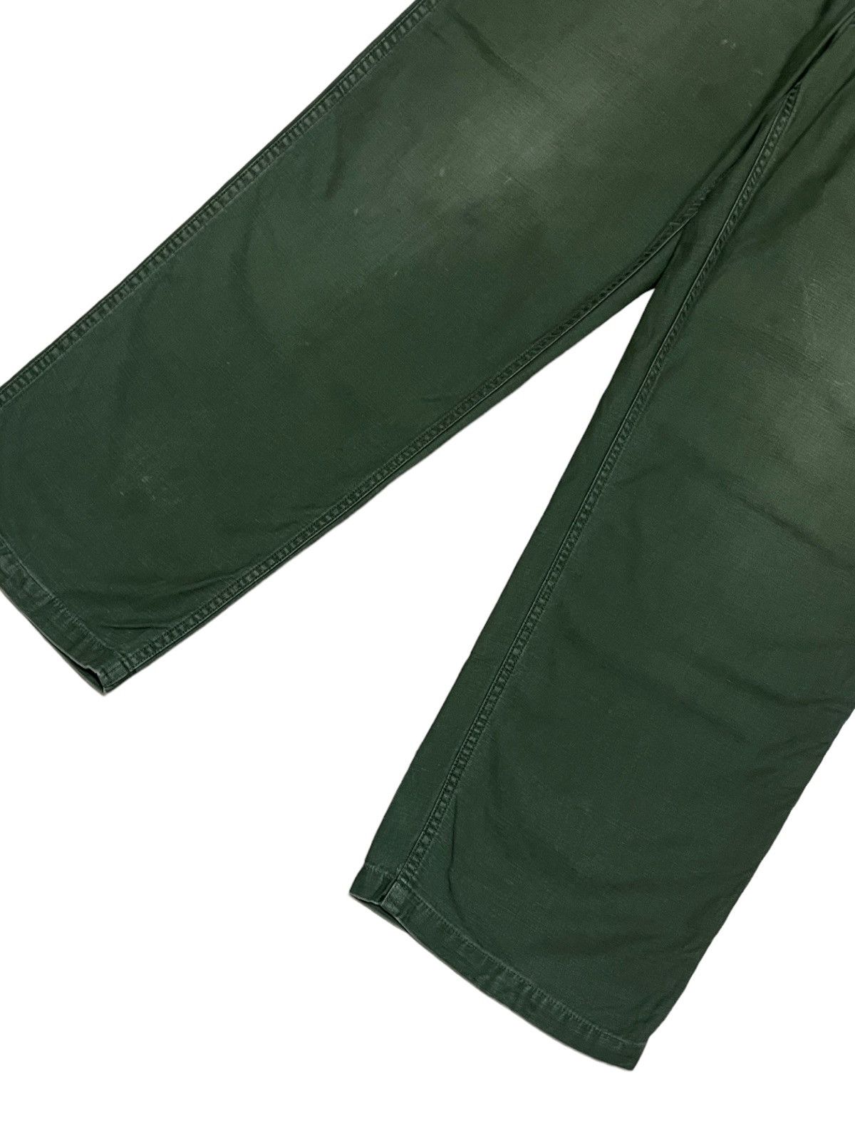 Vintage Rare 50s Army Trousers Man's Cotton Satten Pant Size US 32 / EU 48 - 2 Thumbnail