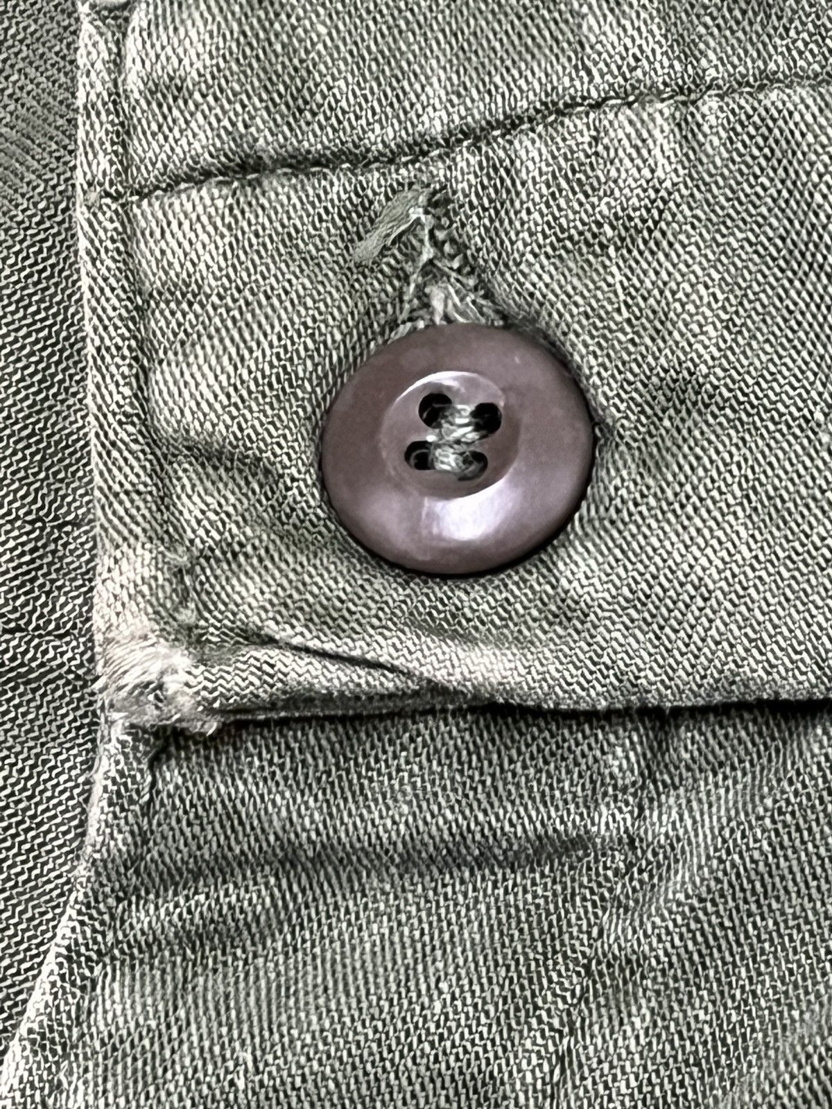 Vintage Rare 50s Army Trousers Man's Cotton Satten Pant Size US 32 / EU 48 - 7 Thumbnail