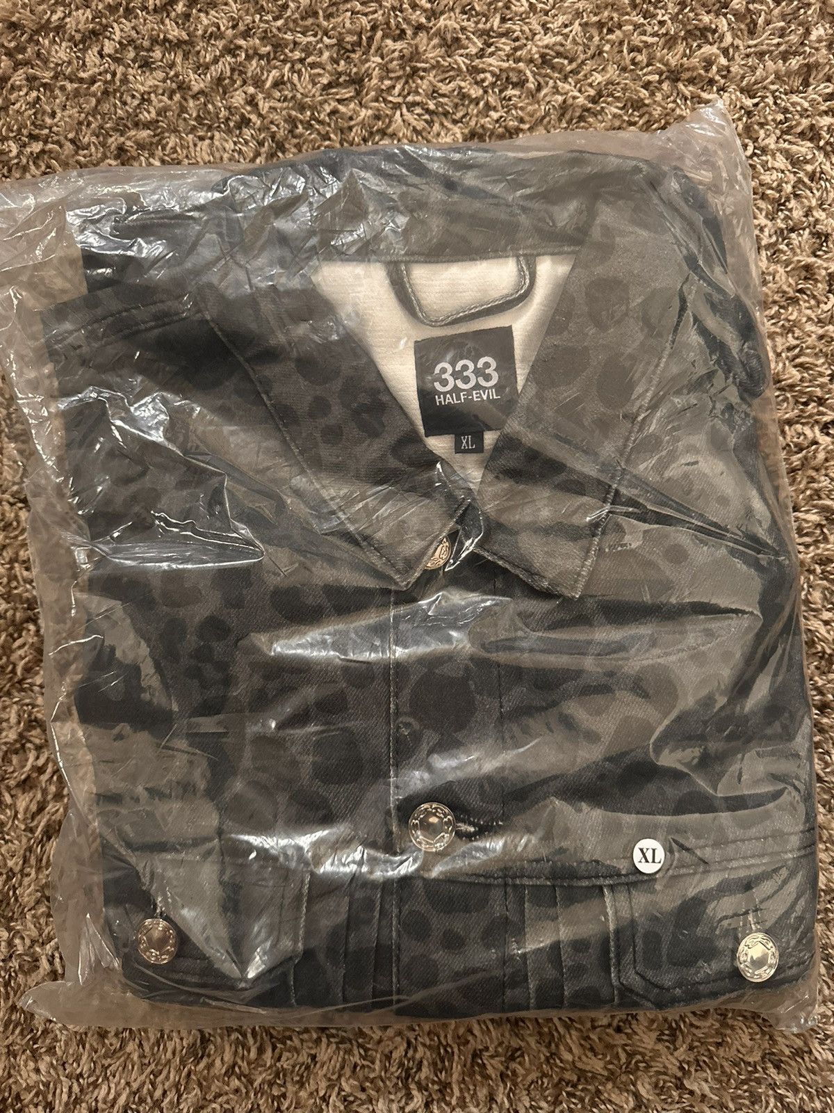 Half Evil Half Evil CHEETAH PRINT DENIM JACKET Size US XL / EU 56 / 4 - 4 Thumbnail