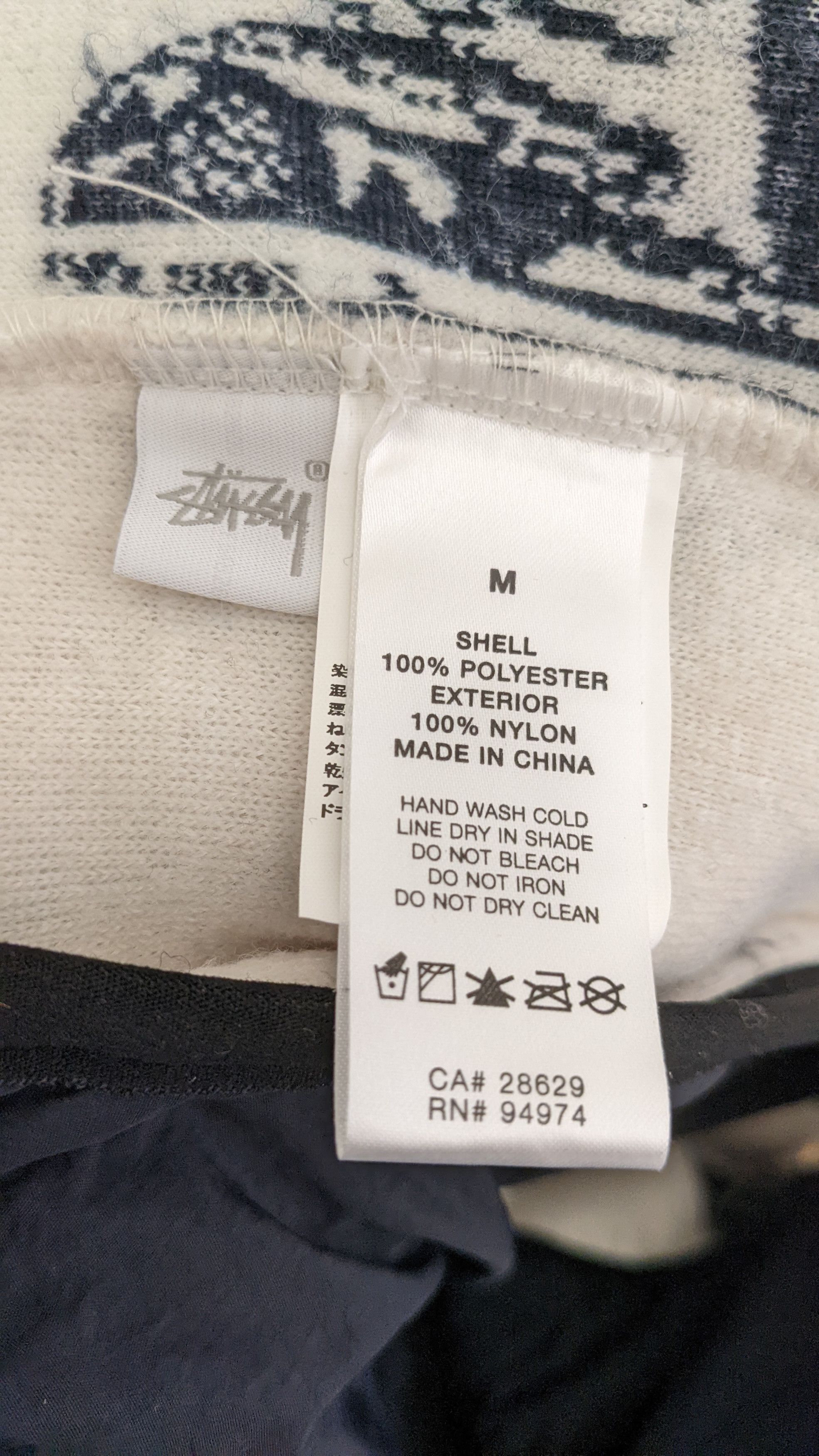 Stussy Stussy x Rclmd.la Mask Jacquard Sherpa Fleece Jacket size M Size US M / EU 48-50 / 2 - 4 Thumbnail