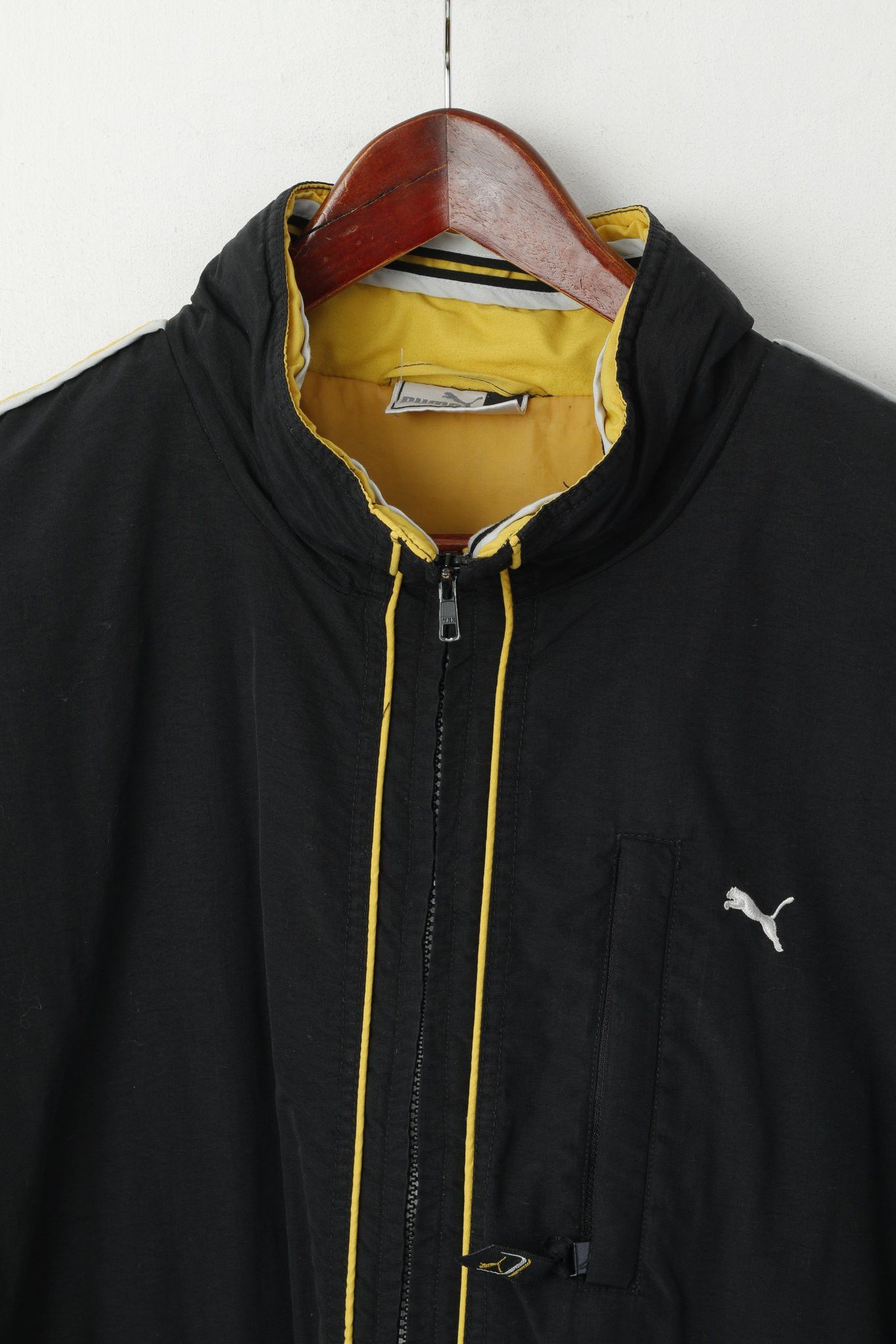 Puma Puma Men XXL Jacket Black Nylon Padded Vintage 0572 Size US XXL / EU 58 / 5 - 3 Thumbnail