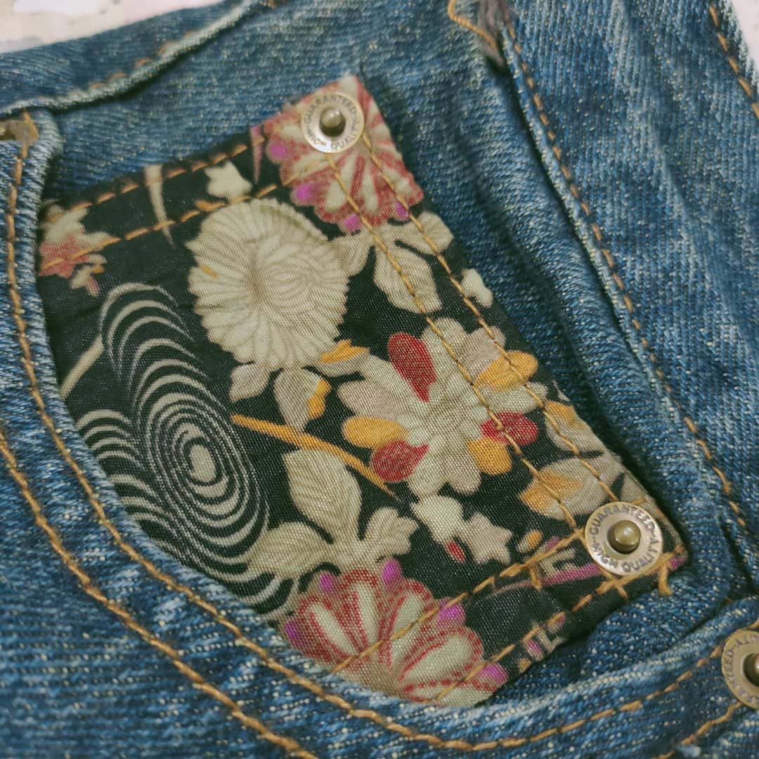 Japanese Brand × Vintage Grailed🔥 MEMORY SPECIAL Sukajan Japanese Koi Fish Size US 31 - 11 Thumbnail