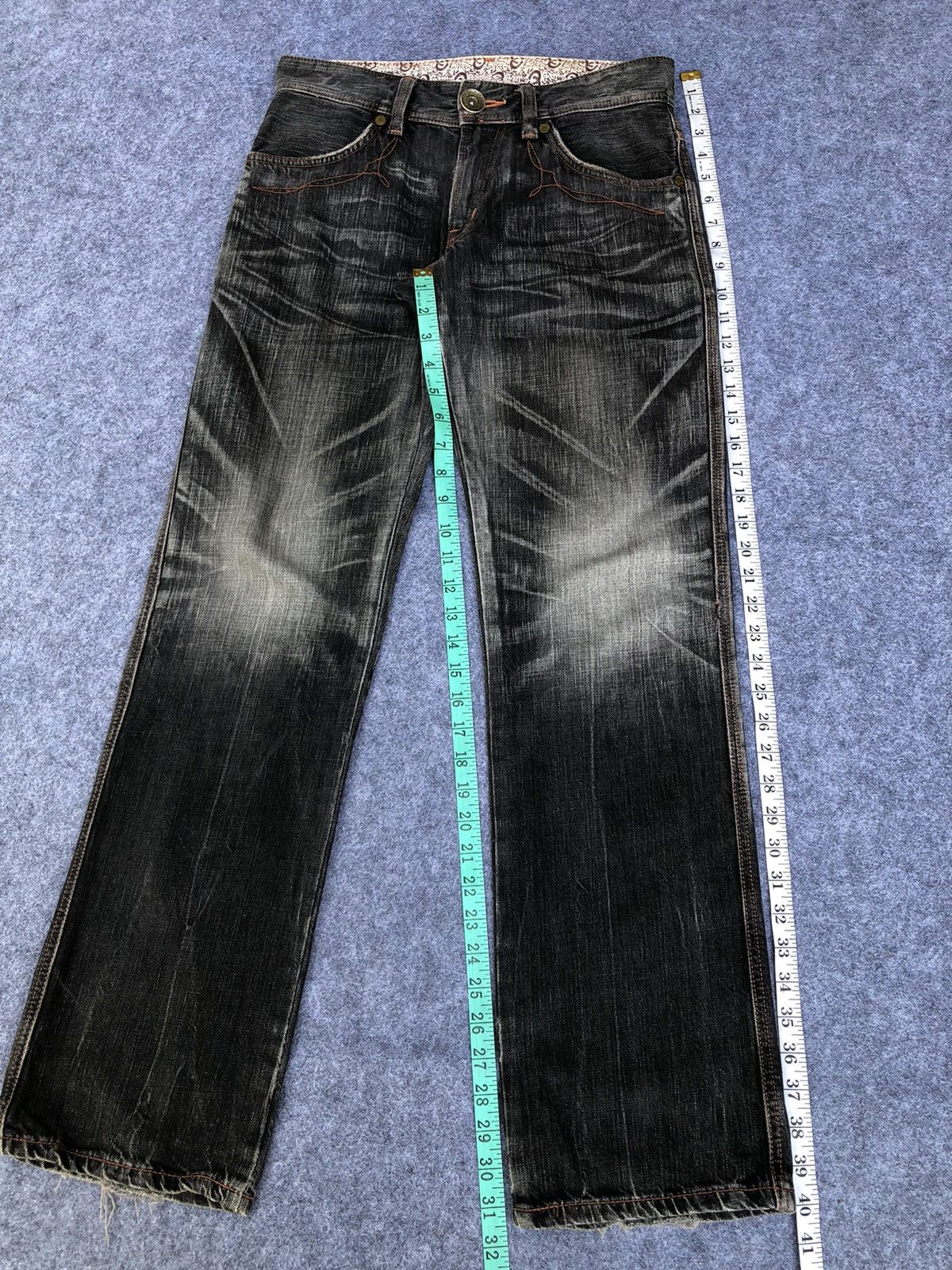 Edwin Rare🔥Japanese Edwin 503 Blue Trip Denim Jeans Size US 31 - 13 Thumbnail