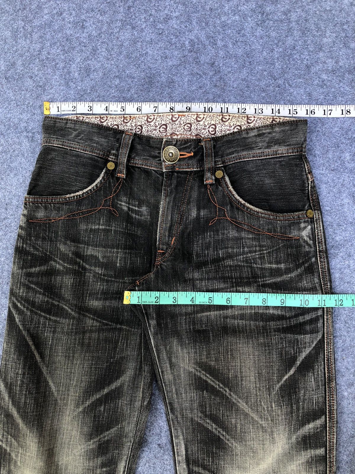 Edwin Rare🔥Japanese Edwin 503 Blue Trip Denim Jeans Size US 31 - 11 Thumbnail