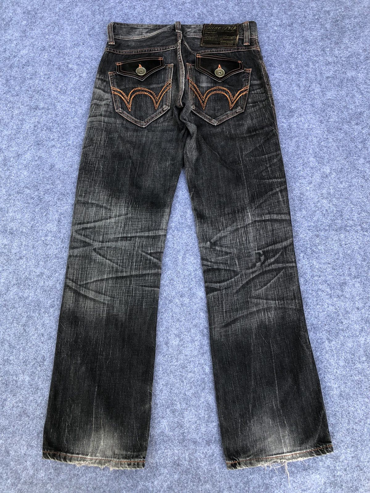 Edwin Rare🔥Japanese Edwin 503 Blue Trip Denim Jeans Size US 31 - 2 Thumbnail