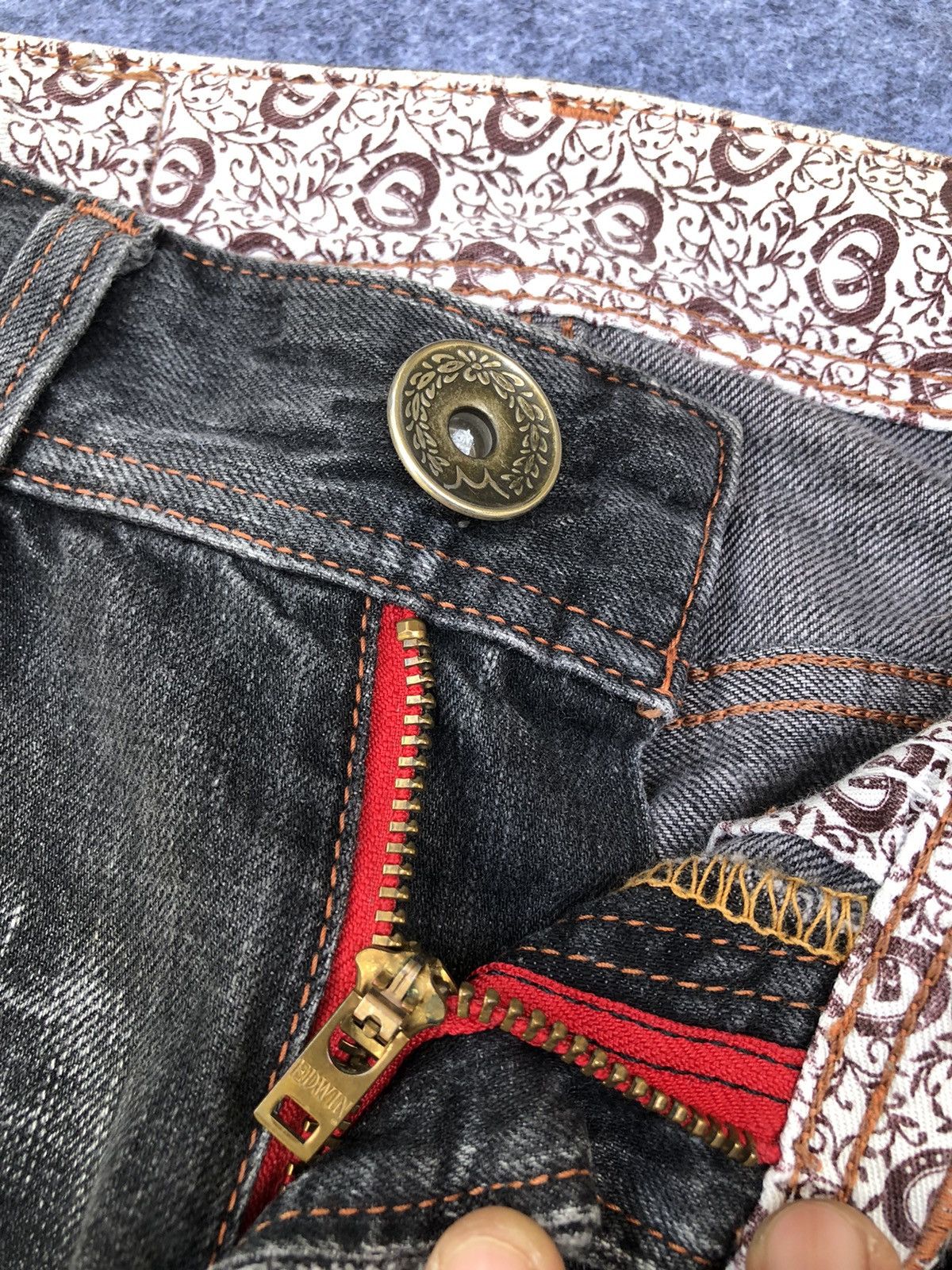Edwin Rare🔥Japanese Edwin 503 Blue Trip Denim Jeans Size US 31 - 7 Thumbnail