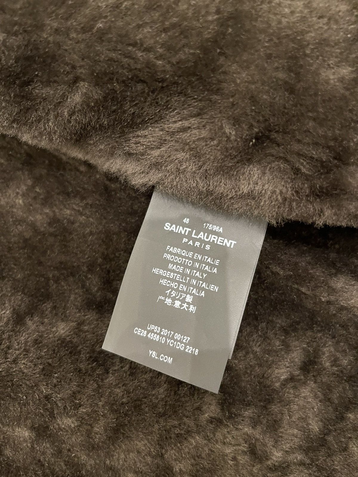 Hedi Slimane × Saint Laurent Paris FW 2013 shearling coat Size US M / EU 48-50 / 2 - 16 Thumbnail