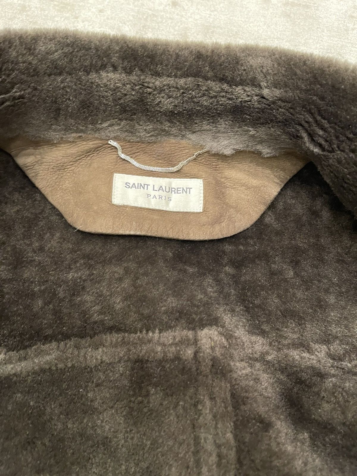 Hedi Slimane × Saint Laurent Paris FW 2013 shearling coat Size US M / EU 48-50 / 2 - 18 Thumbnail