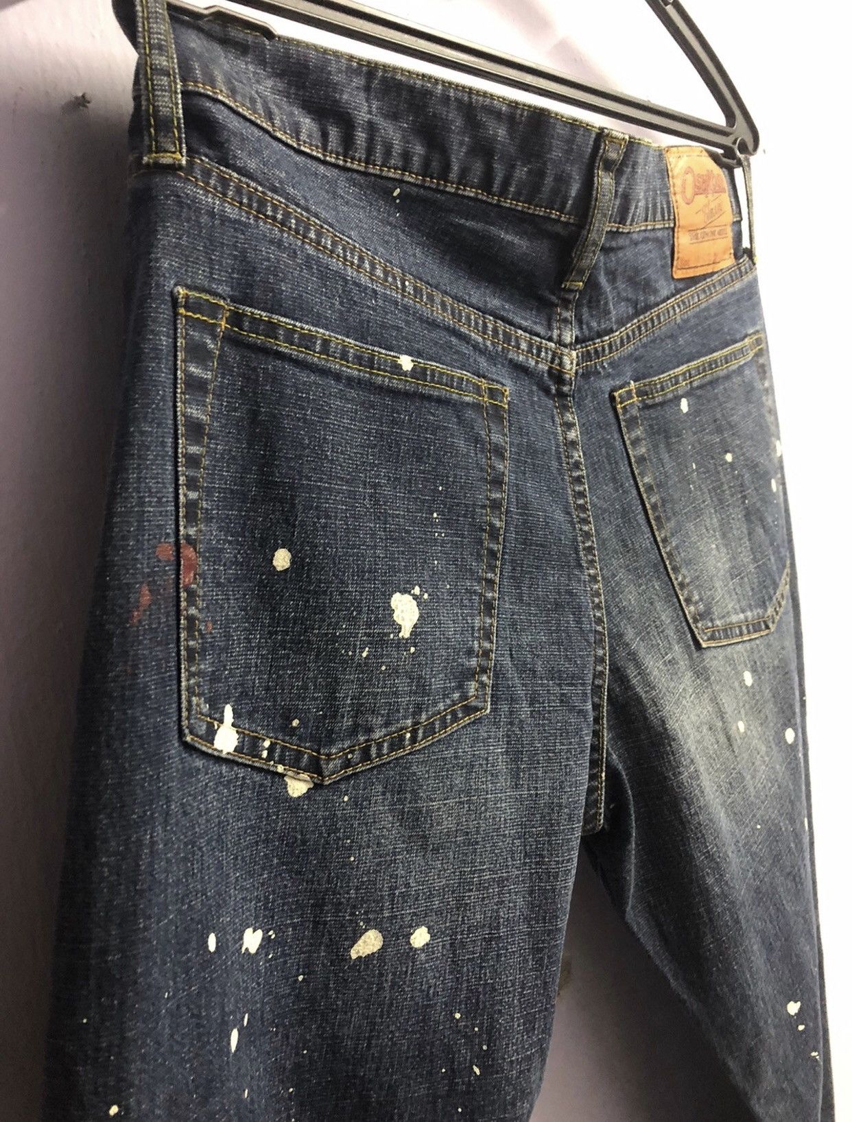 Japanese Brand × Oshkosh × Vintage Oshkosh x Painted Artistic Abstract Denim Size US 31 - 5 Thumbnail