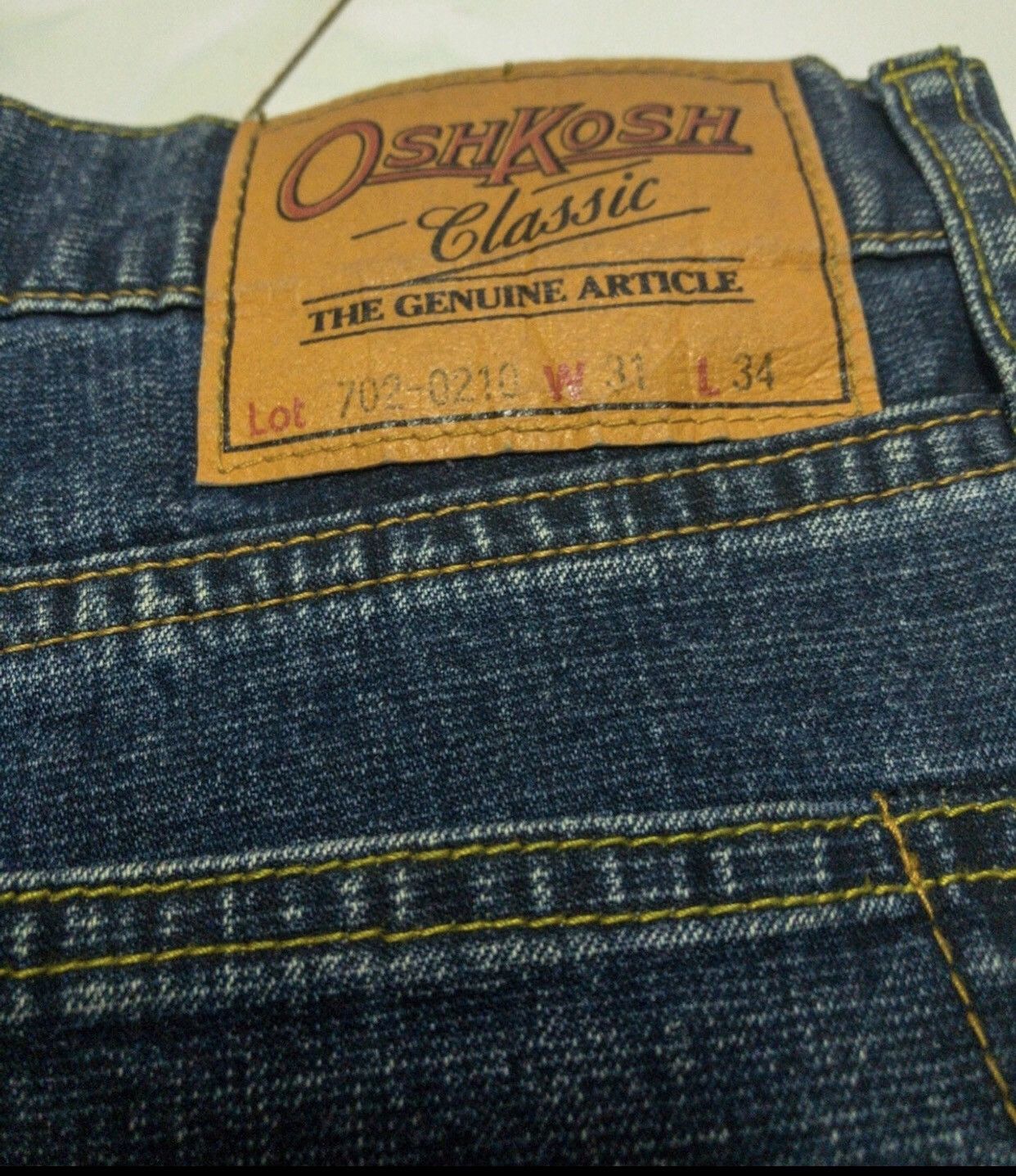 Japanese Brand × Oshkosh × Vintage Oshkosh x Painted Artistic Abstract Denim Size US 31 - 6 Thumbnail