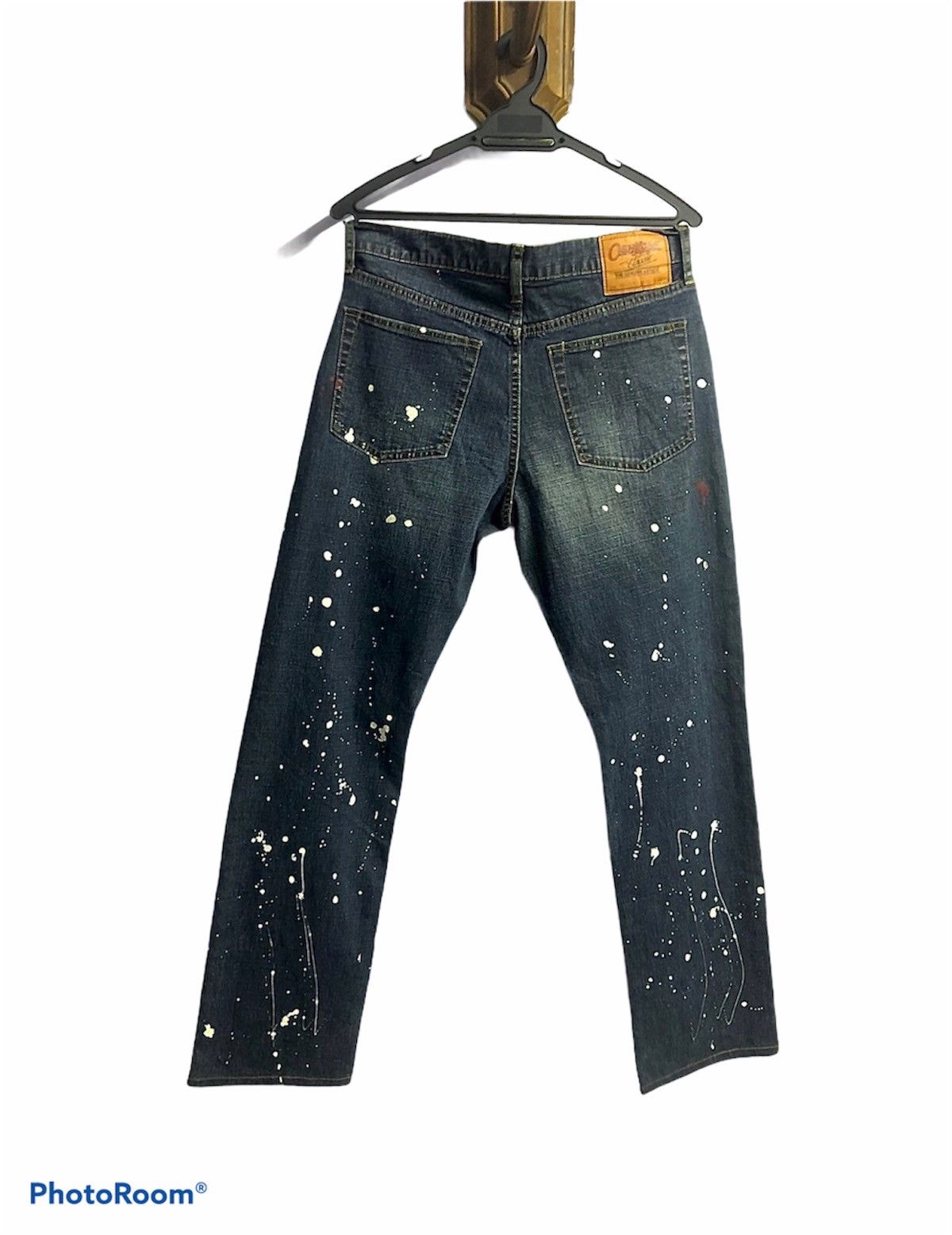 Japanese Brand × Oshkosh × Vintage Oshkosh x Painted Artistic Abstract Denim Size US 31 - 2 Thumbnail
