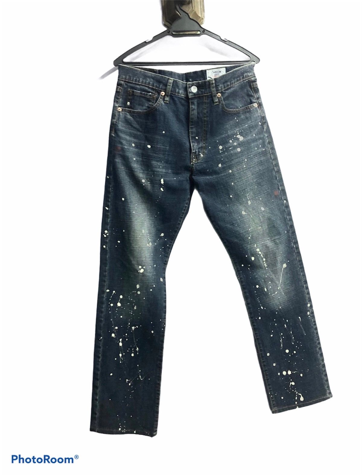 Japanese Brand × Oshkosh × Vintage Oshkosh x Painted Artistic Abstract Denim Size US 31 - 1 Thumbnail