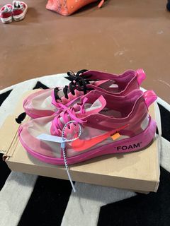 Off white pink on sale zoom fly on feet