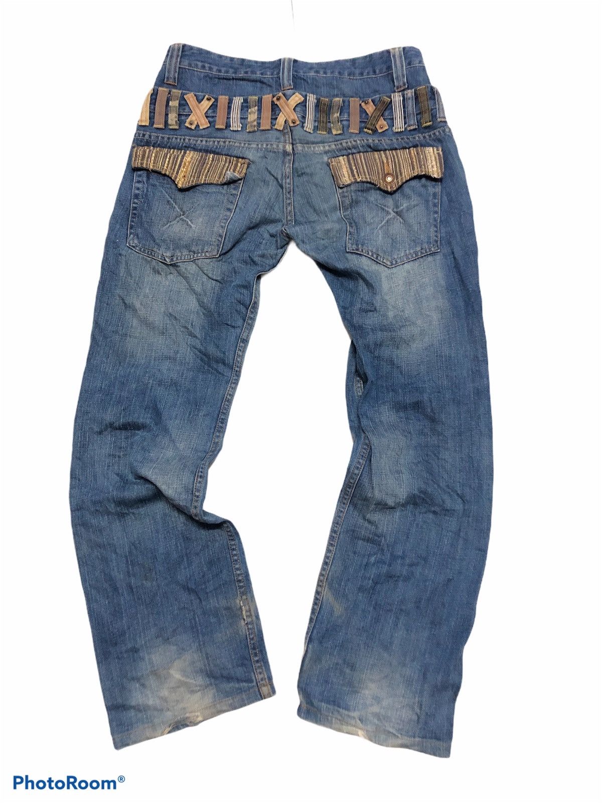 Japanese Brand × Vintage Japanese Brand Dominate Handcrafted Jeans Double Waist Size US 32 / EU 48 - 2 Thumbnail