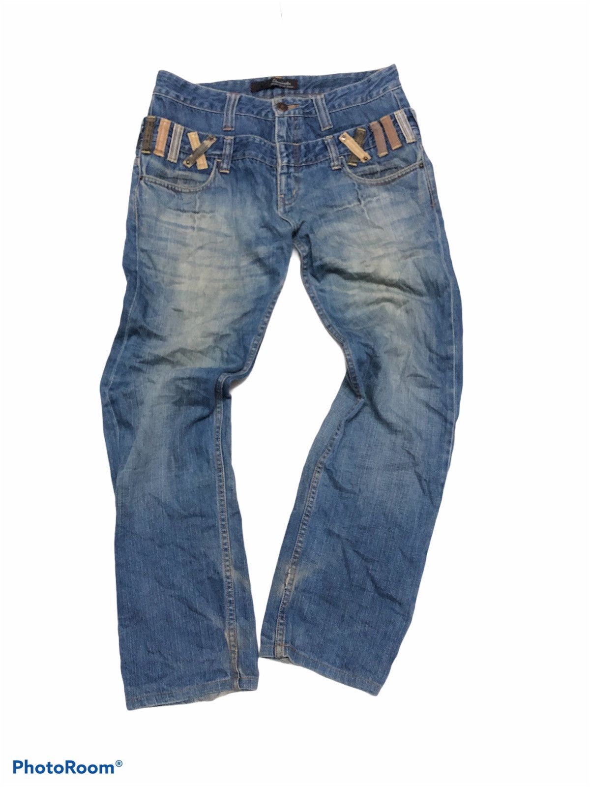 Japanese Brand × Vintage Japanese Brand Dominate Handcrafted Jeans Double Waist Size US 32 / EU 48 - 1 Thumbnail