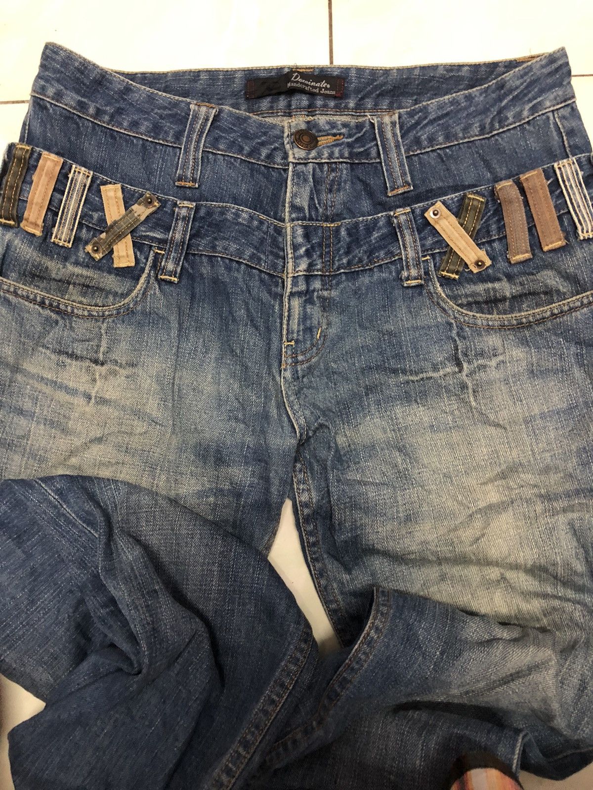 Japanese Brand × Vintage Japanese Brand Dominate Handcrafted Jeans Double Waist Size US 32 / EU 48 - 4 Thumbnail