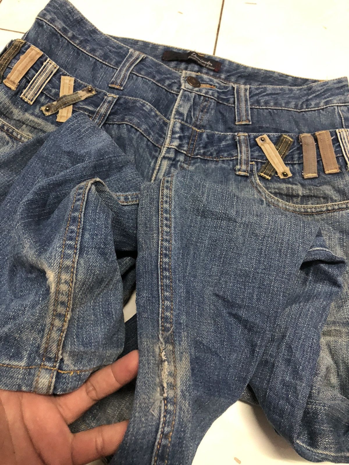 Japanese Brand × Vintage Japanese Brand Dominate Handcrafted Jeans Double Waist Size US 32 / EU 48 - 3 Thumbnail