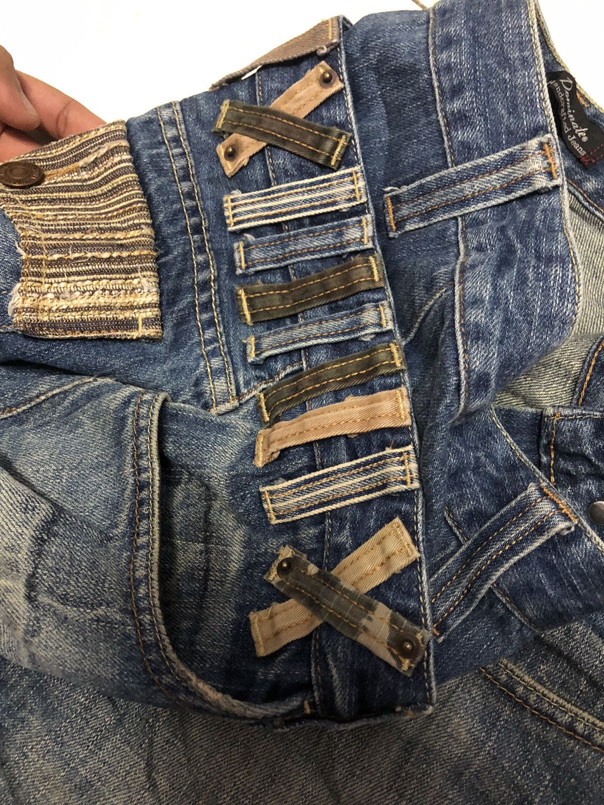 Japanese Brand × Vintage Japanese Brand Dominate Handcrafted Jeans Double Waist Size US 32 / EU 48 - 6 Thumbnail
