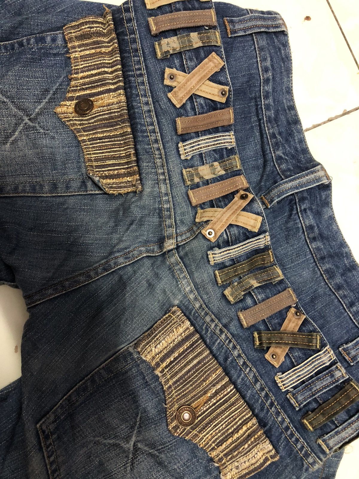 Japanese Brand × Vintage Japanese Brand Dominate Handcrafted Jeans Double Waist Size US 32 / EU 48 - 7 Thumbnail
