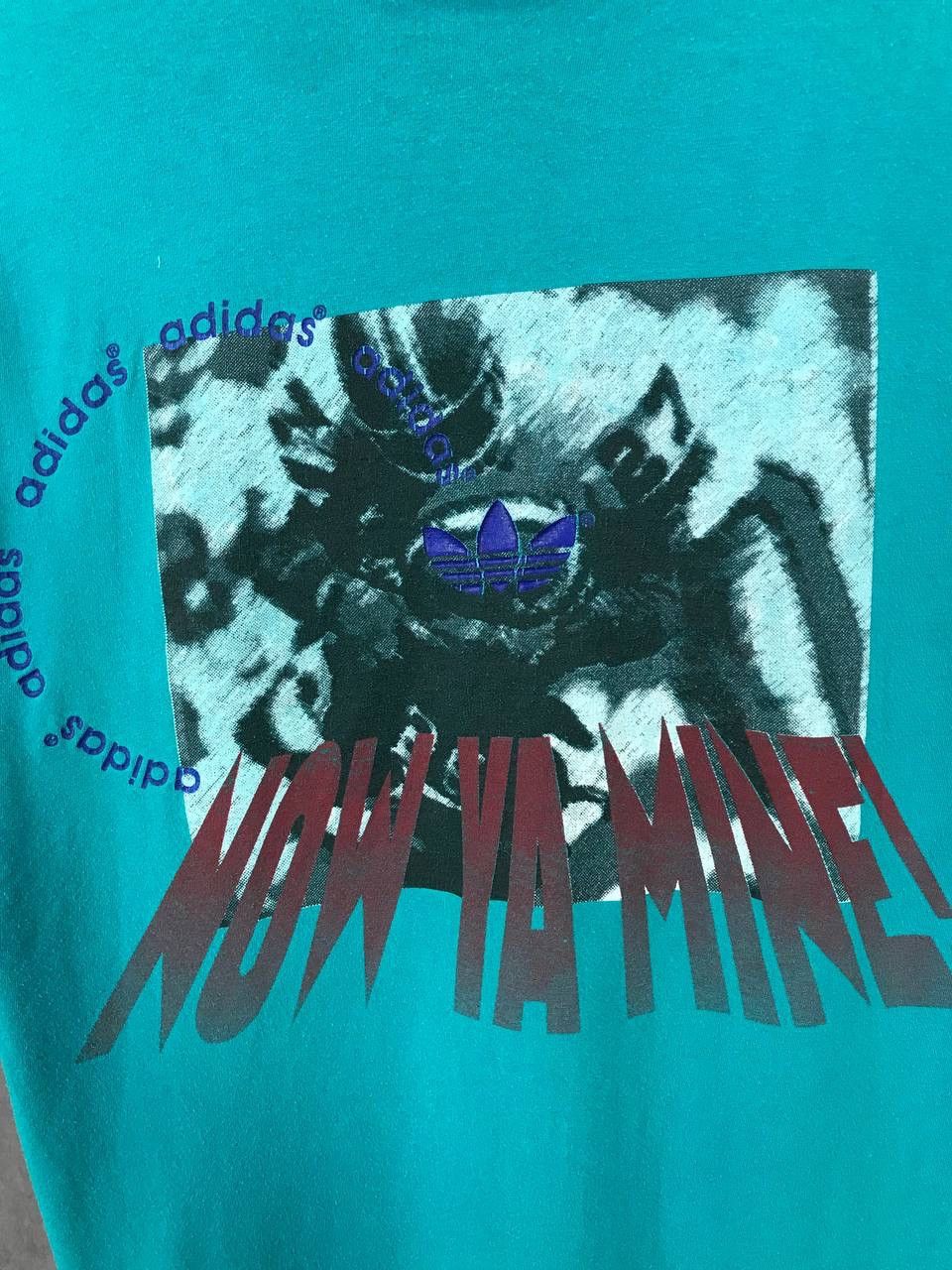 Adidas Adidas vintage streetwear overprinted tee Size US S / EU 44-46 / 1 - 7 Thumbnail
