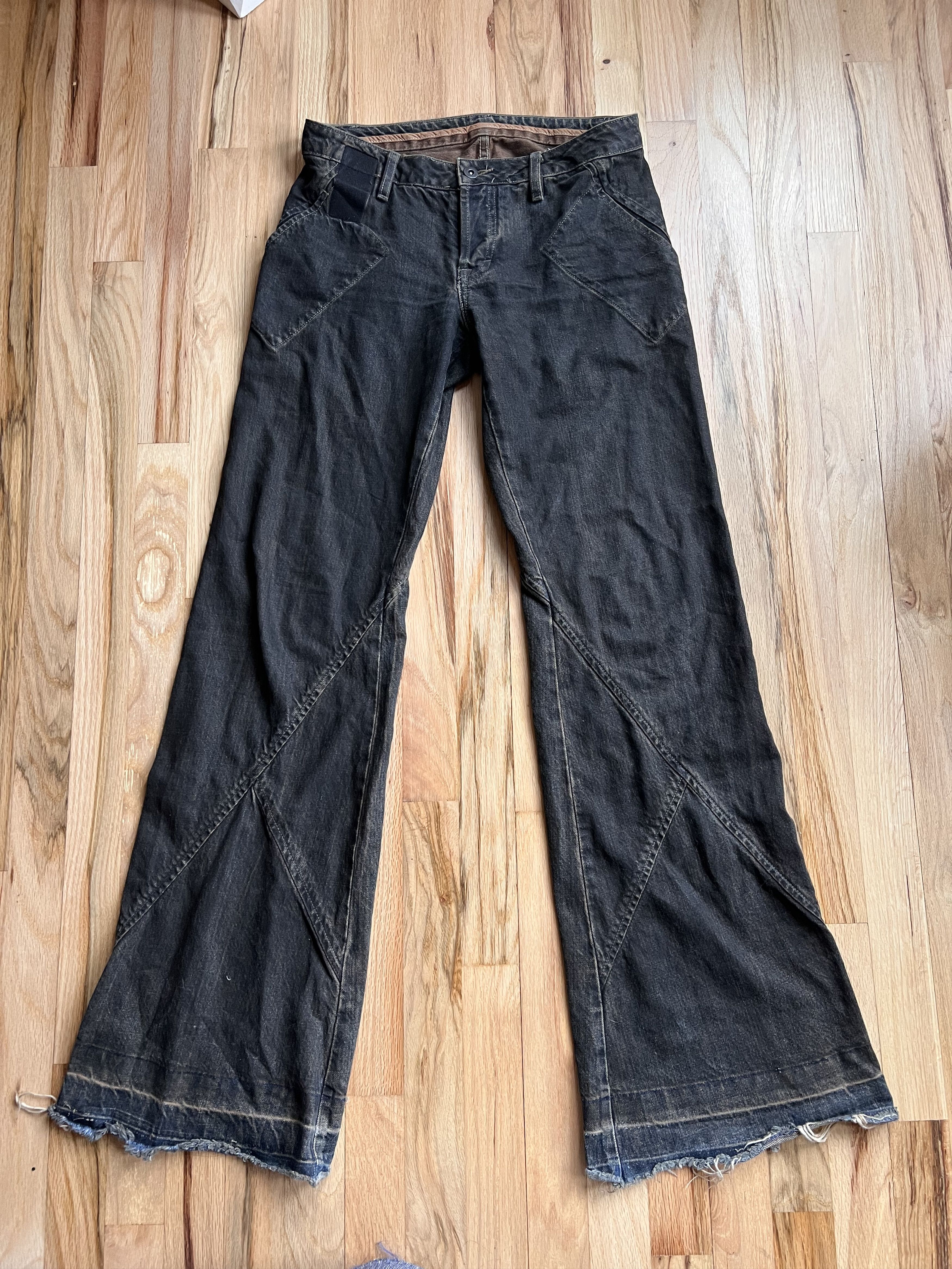 Rick Owens Waxed Denim | Grailed