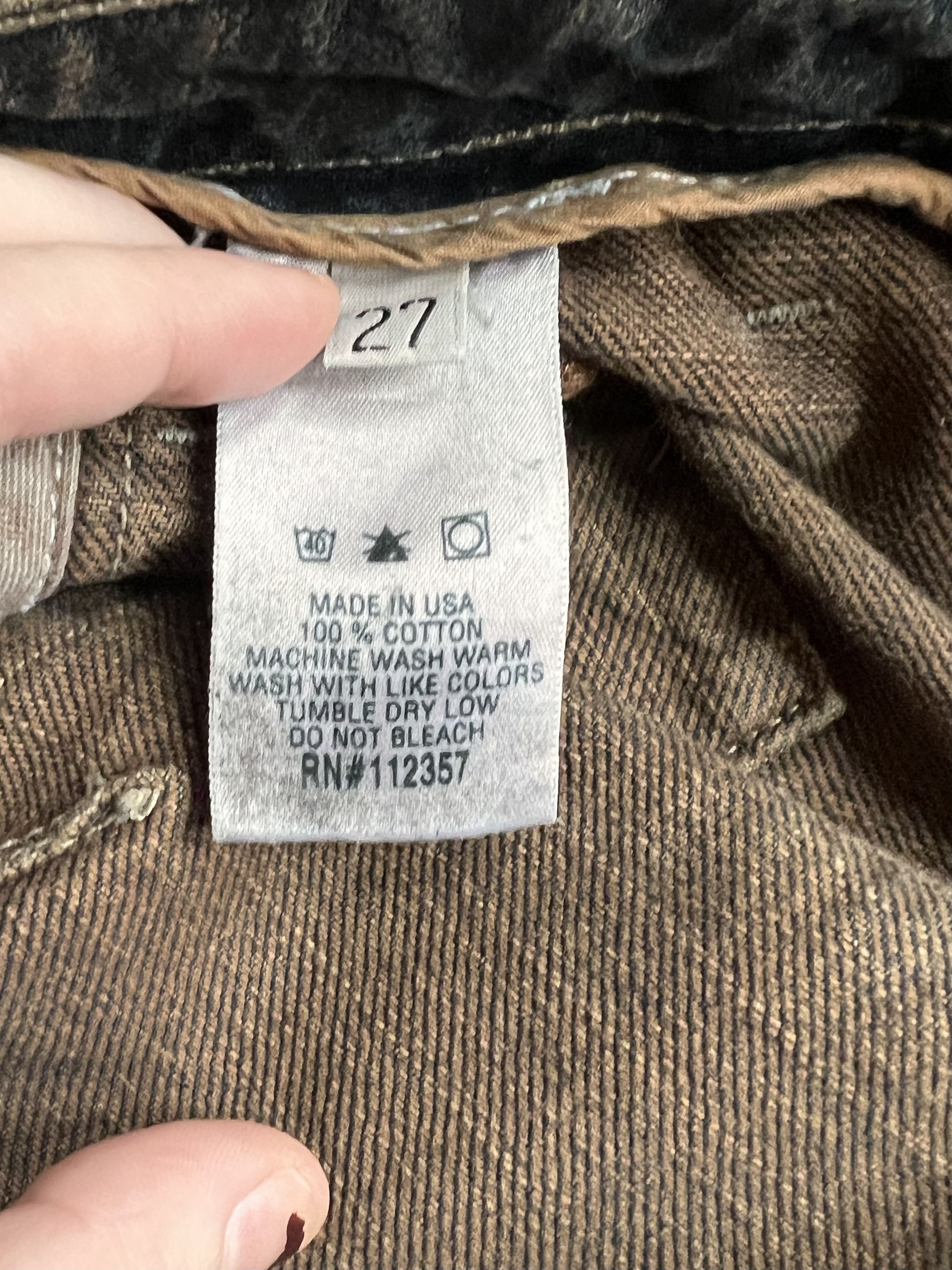 Rick Owens RICK OWENS 2001 Slab waxed spiral denim Size US 27 - 7 Thumbnail