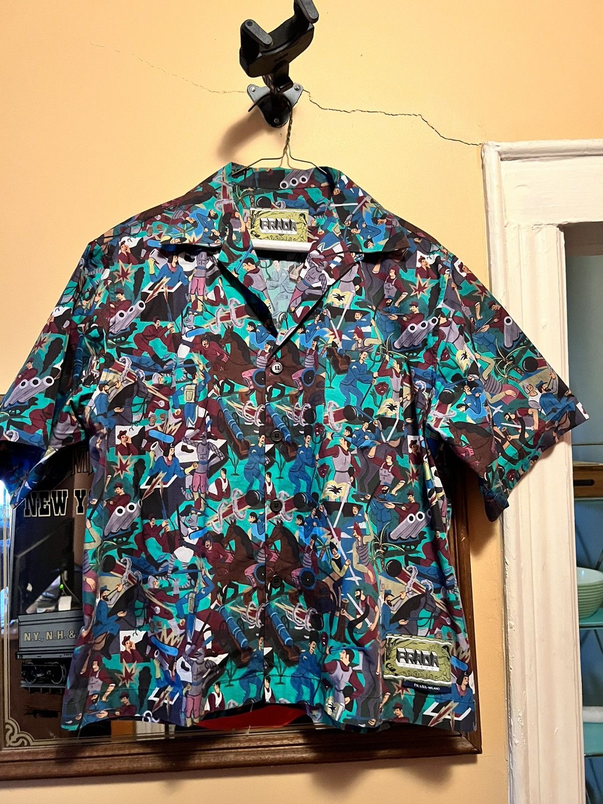 Tシャツ・カットソー PRADA SS25 BOWLING SHIRT (SC803SOOO 16A6 F0002) Prada Bowling Shirt | Grailed